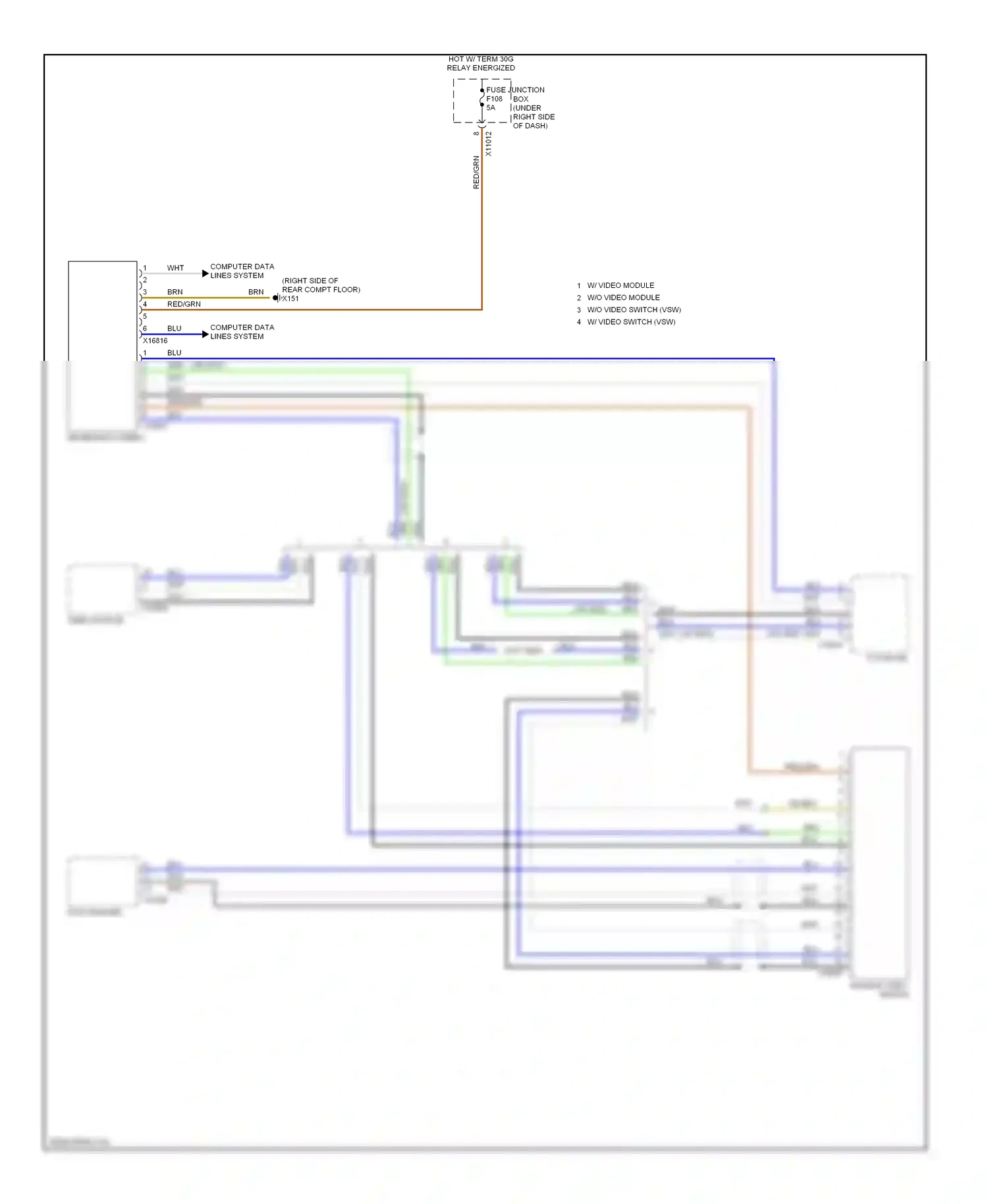BMW X5 E70 (2006-2010) dvd changer wiring diagram  (8 of 8)