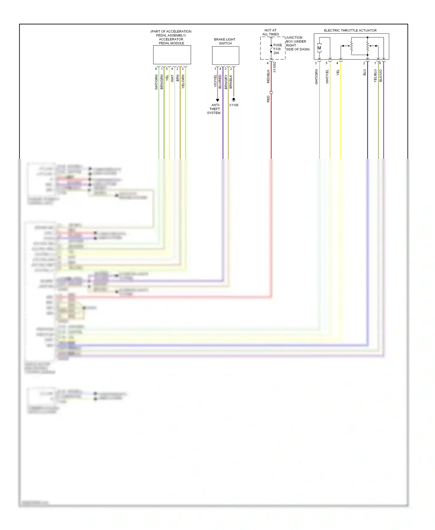 BMW X5 E70 (2006-2010) dynamic stability control (dsc) wiring diagram  (1 of 3)