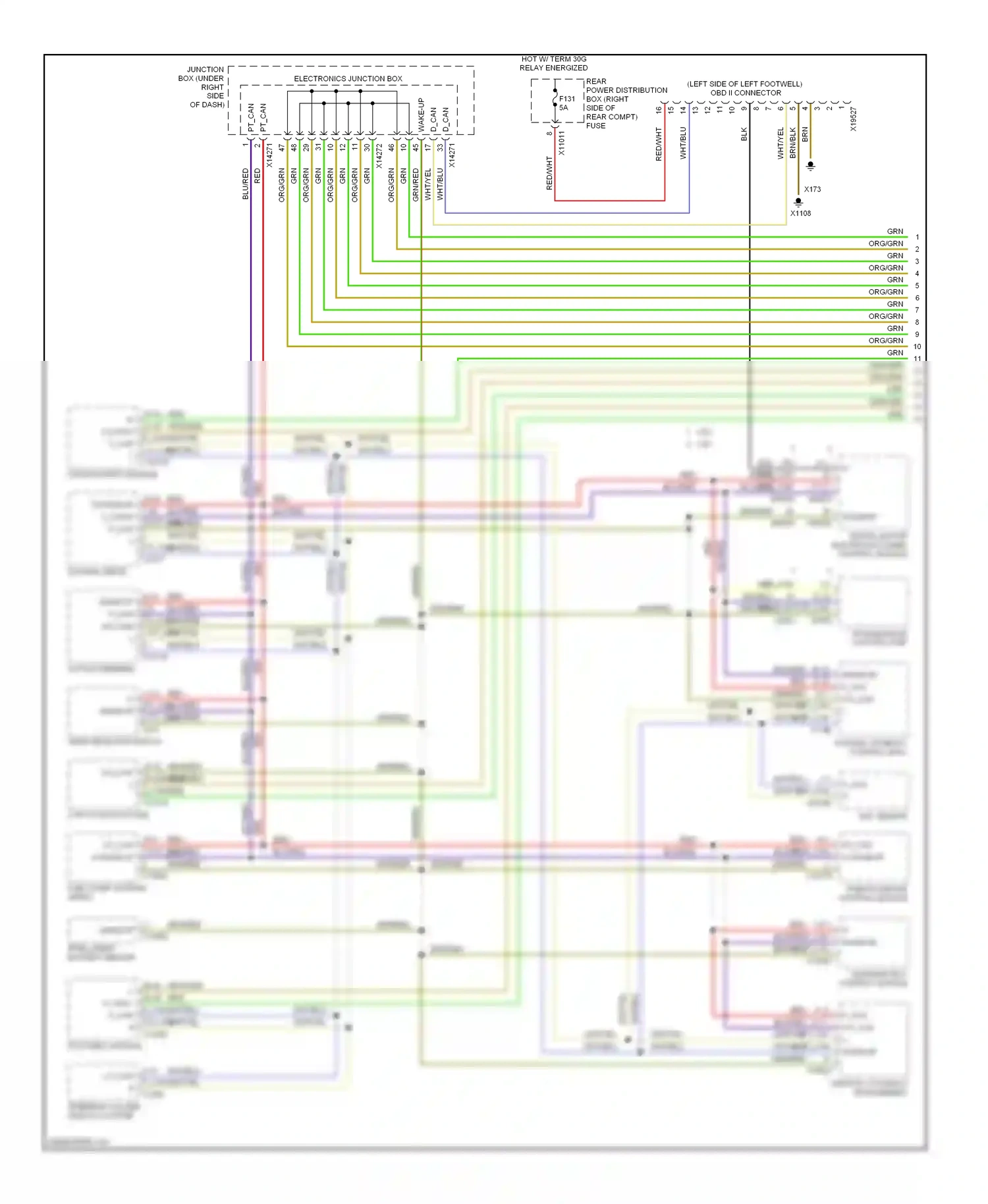 BMW X5 E70 (2006-2010) dynamic stability control (dsc) wiring diagram  (3 of 3)