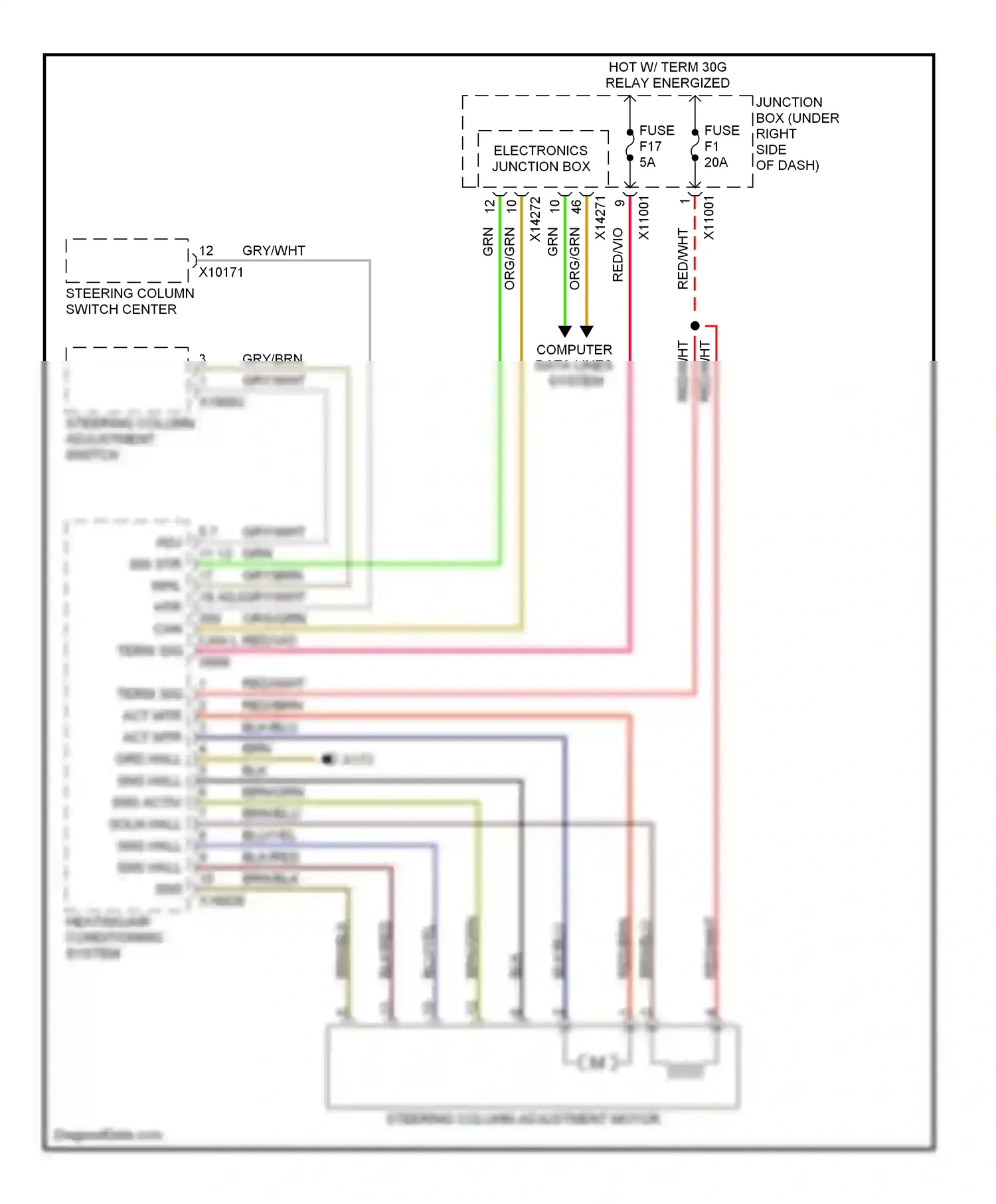 BMW X5 E70 (2006-2010) electronics junction box wiring diagram  (20 of 28)