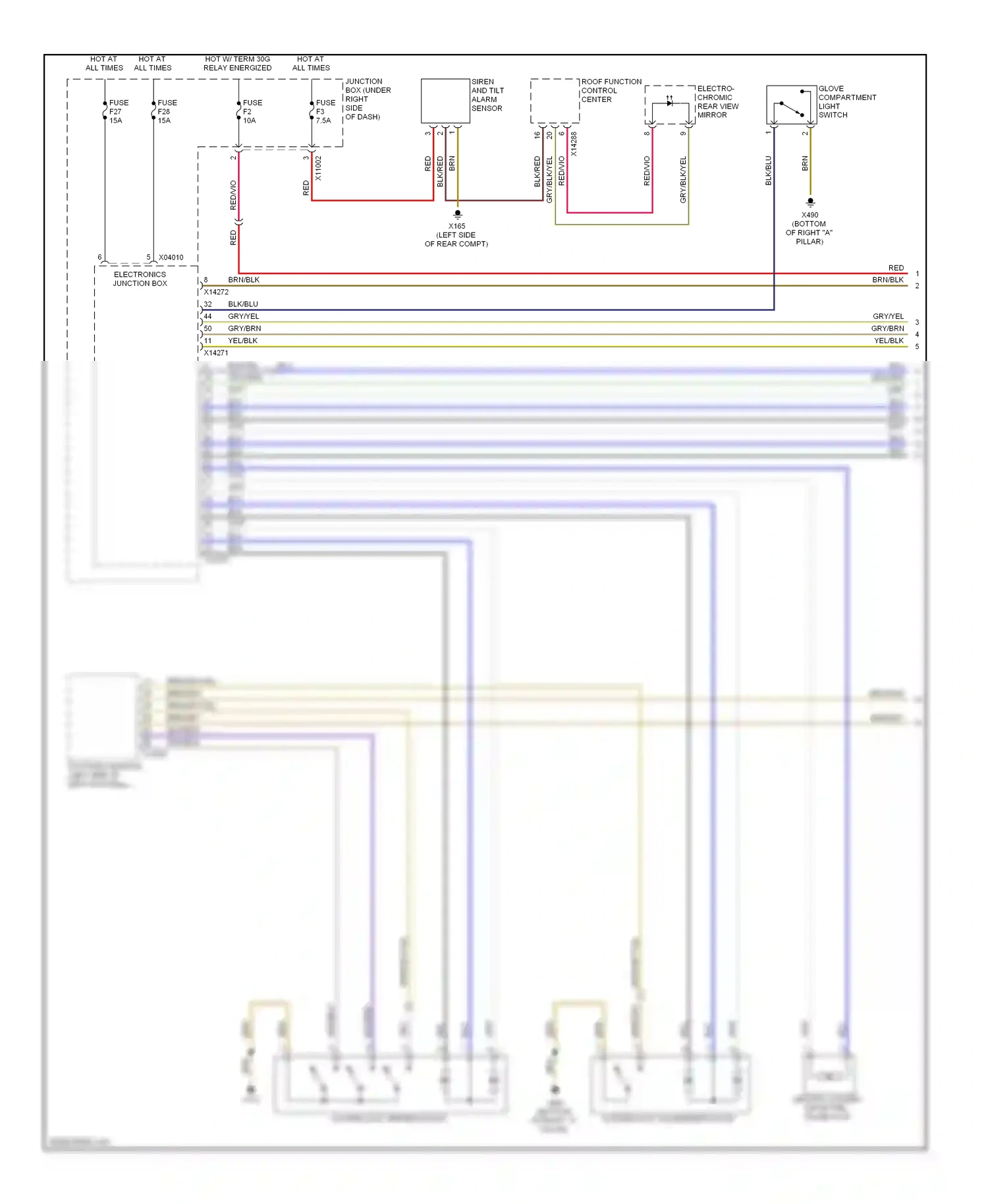 BMW X5 E70 (2006-2010) gry wiring diagram  (3 of 27)
