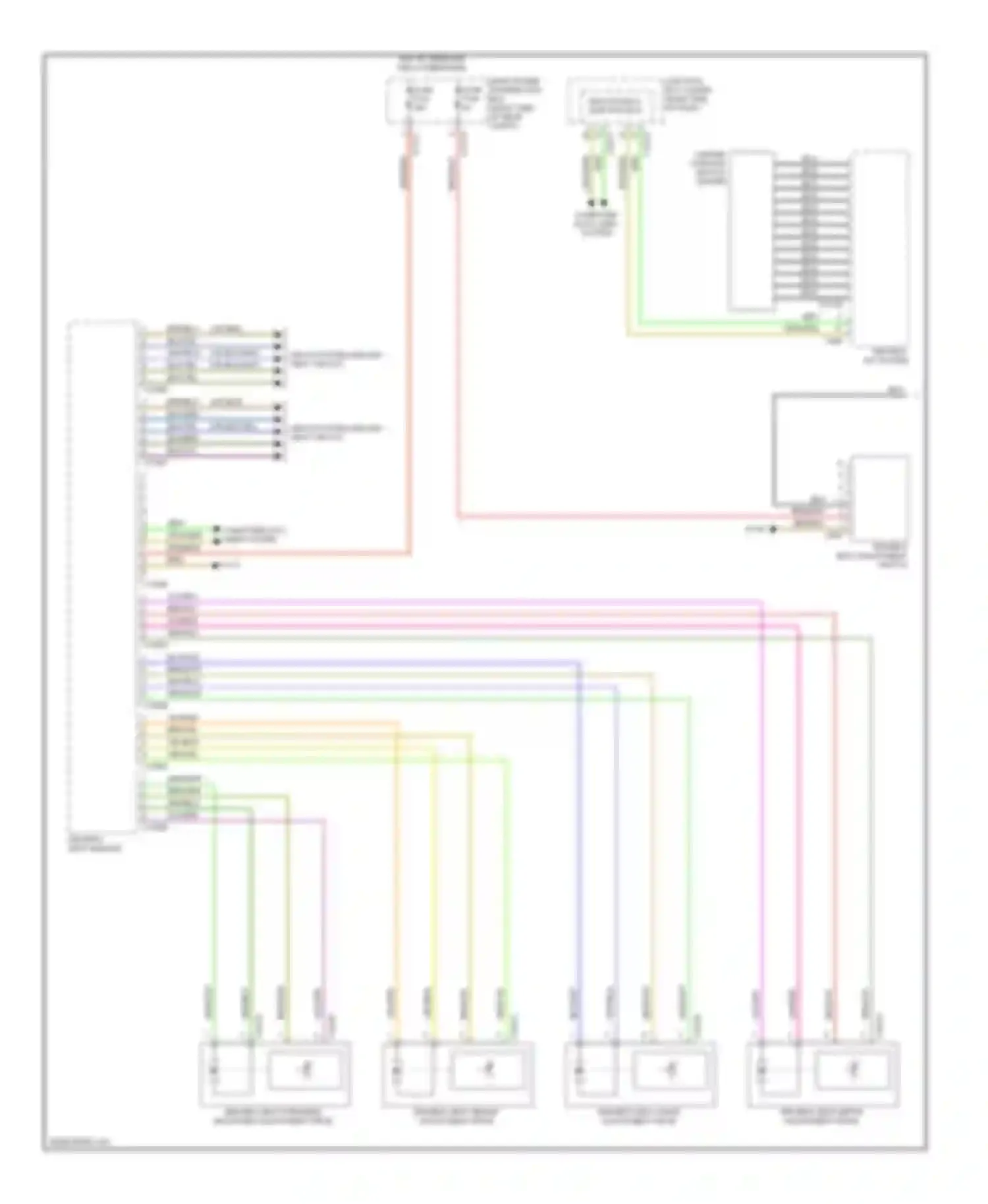 Wiring diagram heating, a/c system for BMW X5 E70 (2006-2010) (1 of 5)