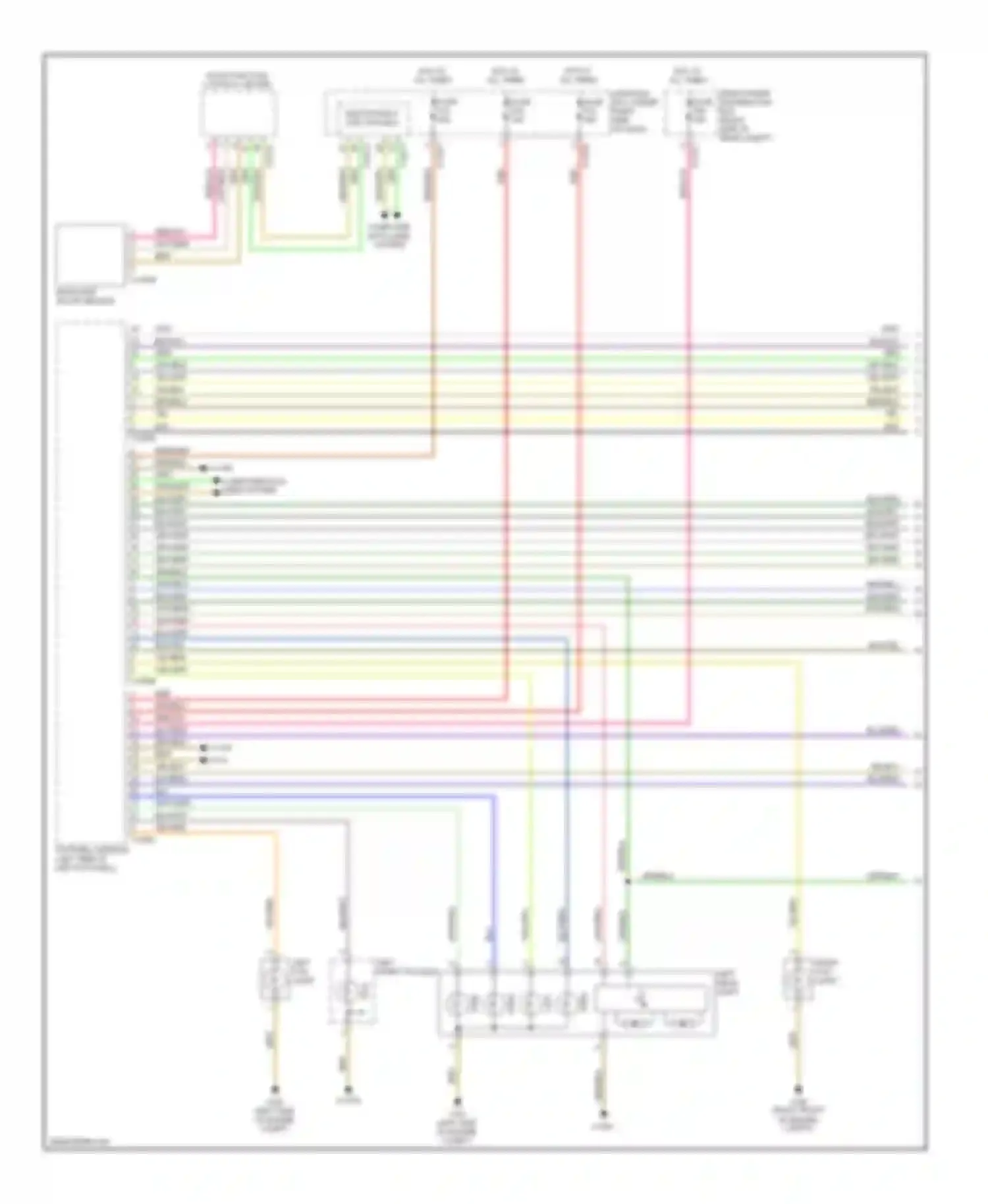 Wiring diagram right fog light for BMW X5 E70 (2006-2010)