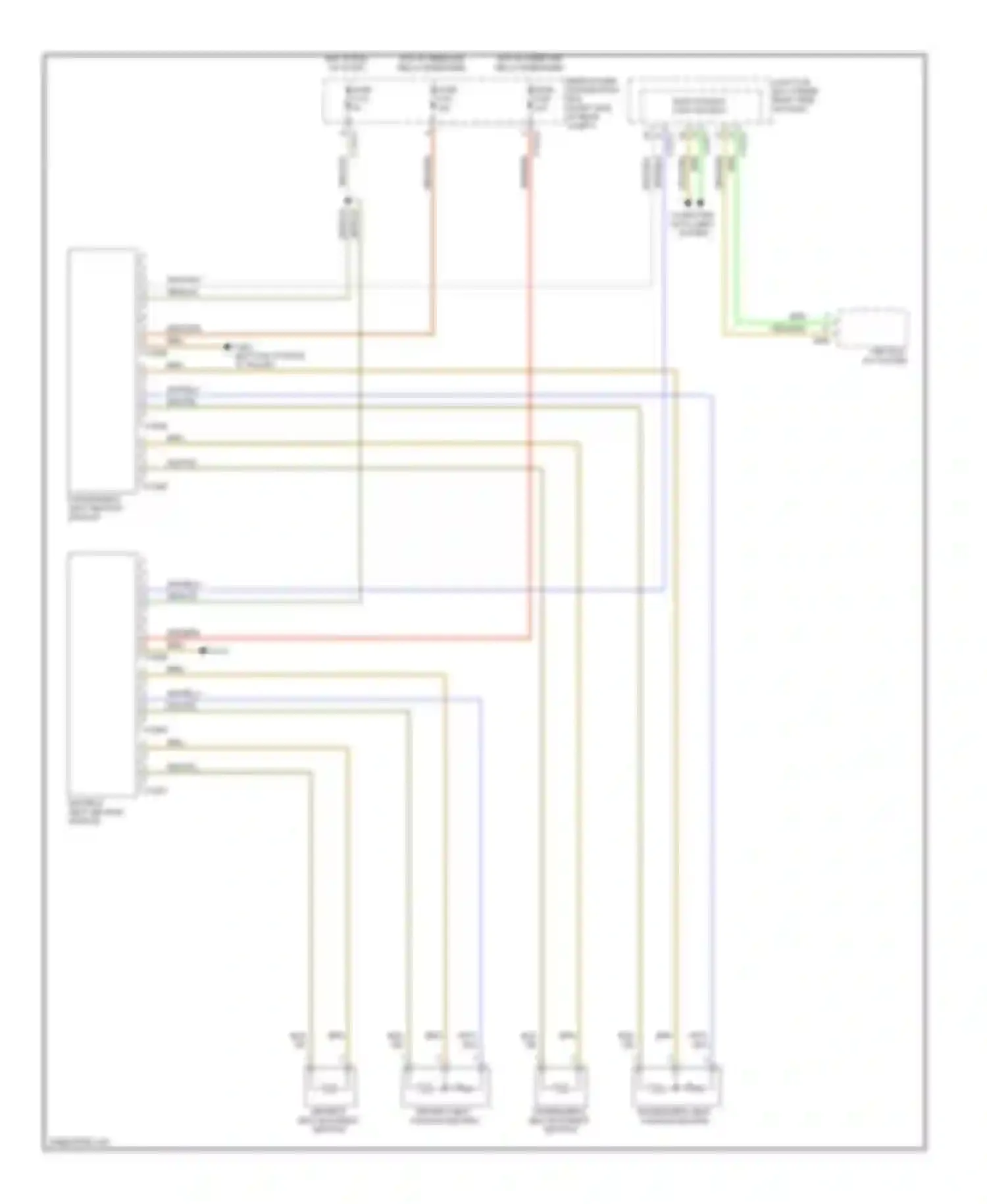 Wiring diagram passenger's seat heating module for BMW X5 E70 (2006-2010)