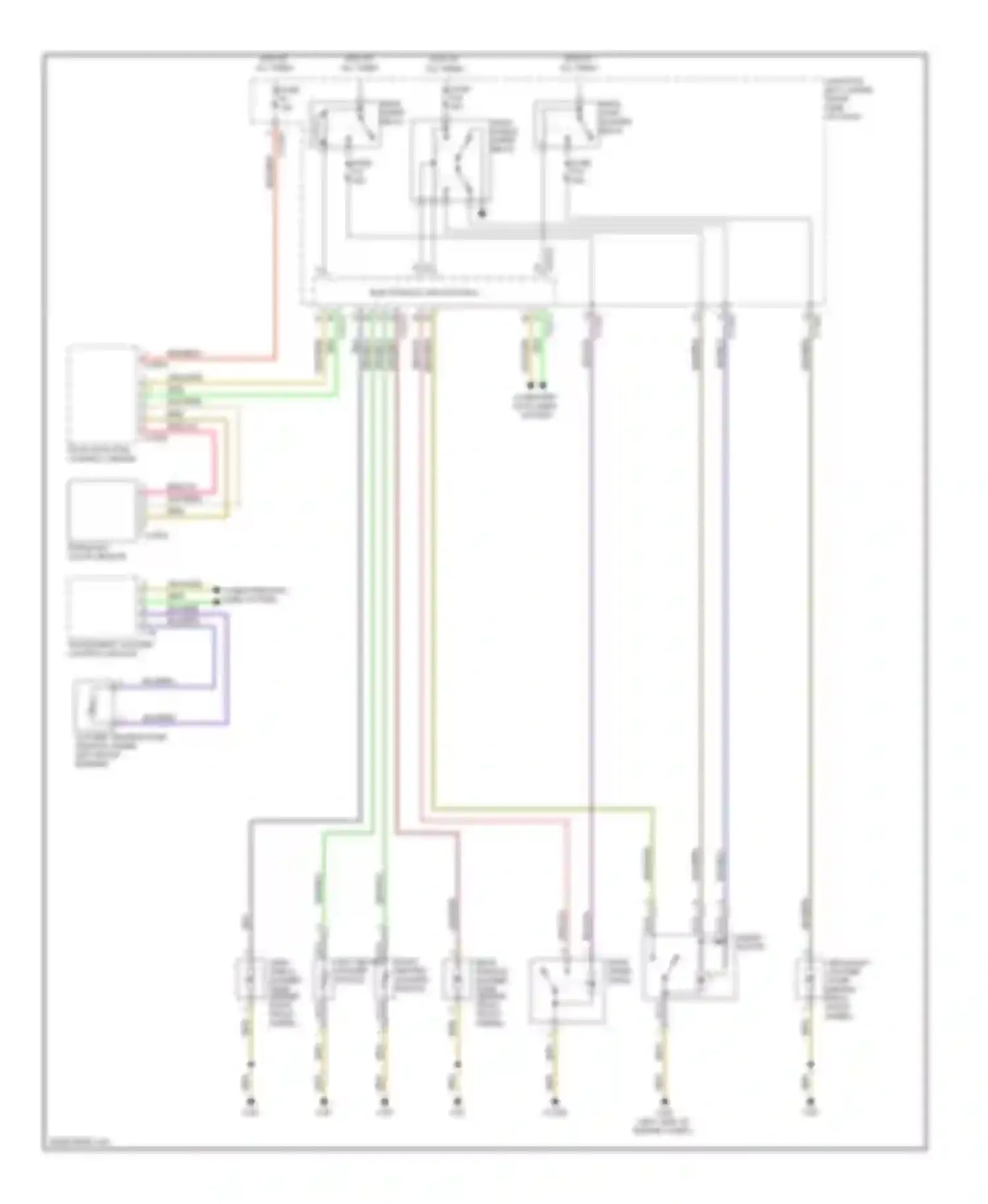 Wiring diagram instrument cluster control module for BMW X5 E70 (2006-2010) (5 of 5)