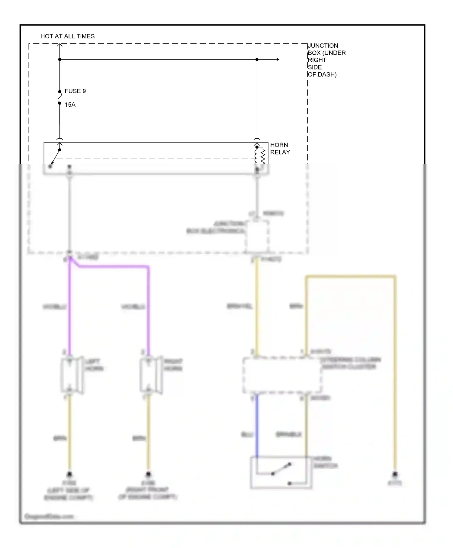BMW X5 E70 (2006-2010) junction box electronics wiring diagram  (1 of 2)