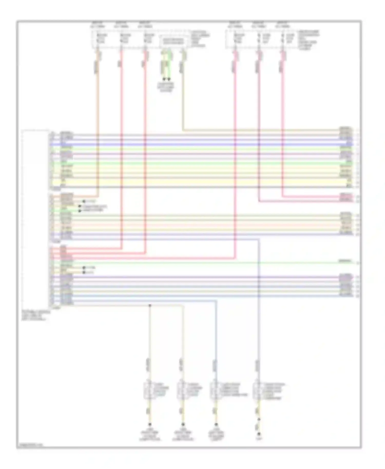 Wiring diagram left front direction indicator light repeater for BMW X5 E70 (2006-2010) (1 of 1)