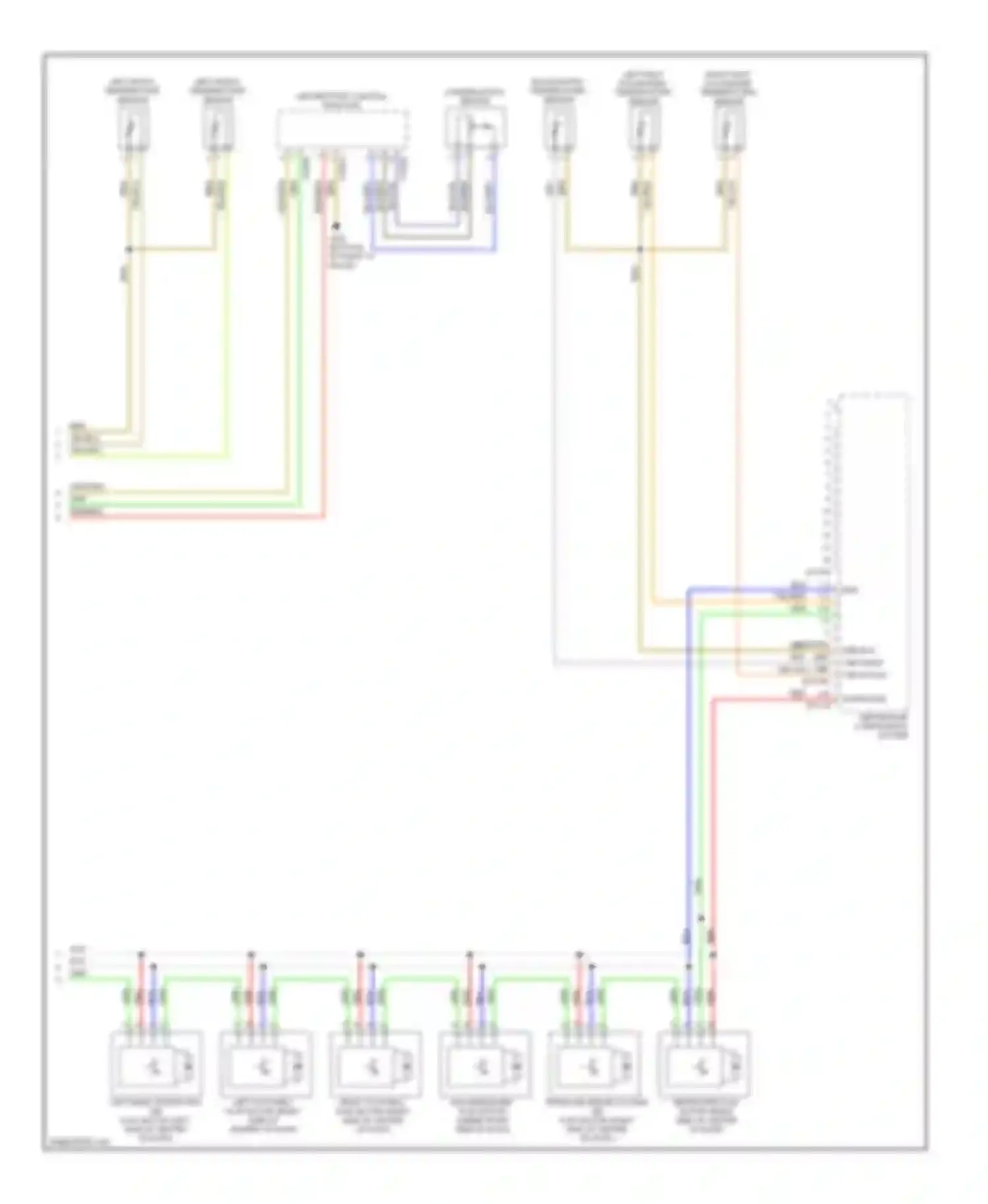 Wiring diagram evaporator temperature sensor for BMW X5 E70 (2006-2010)
