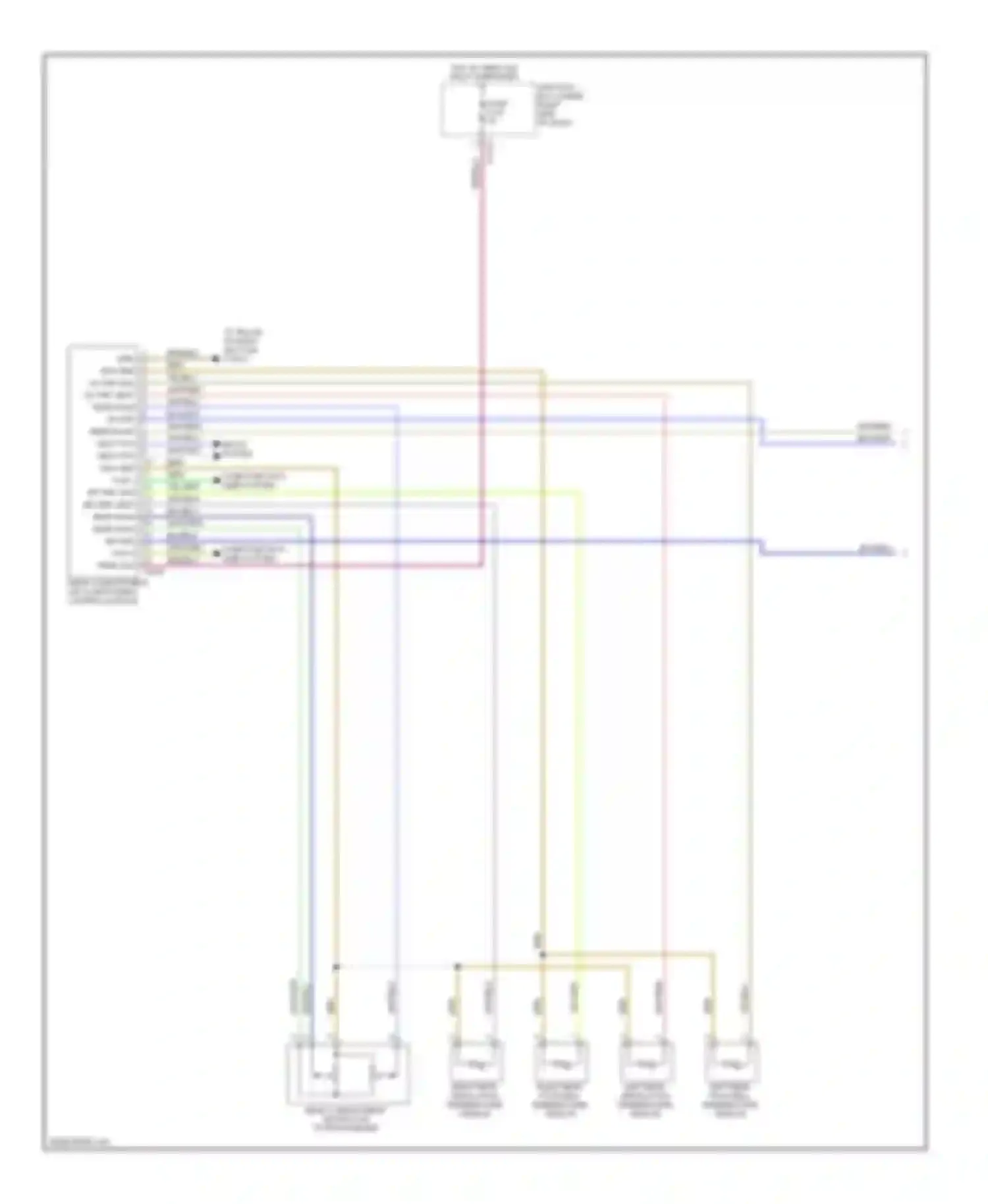 Wiring diagram left rear ventilation temperature sensor for BMW X5 E70 (2006-2010) (1 of 1)