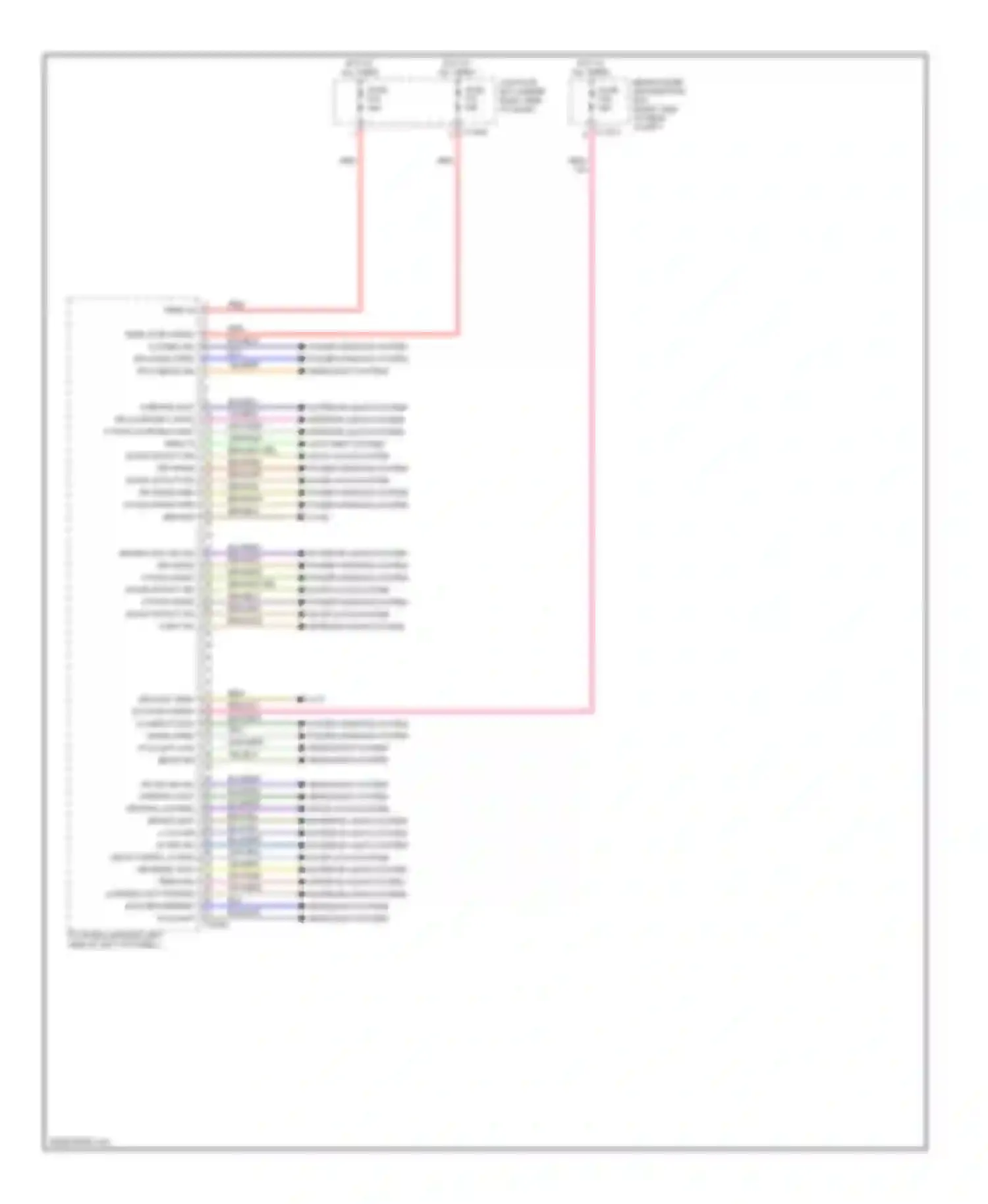 Wiring diagram license lght parking lght brake/rear fog lght for BMW X5 E70 (2006-2010) (1 of 1)