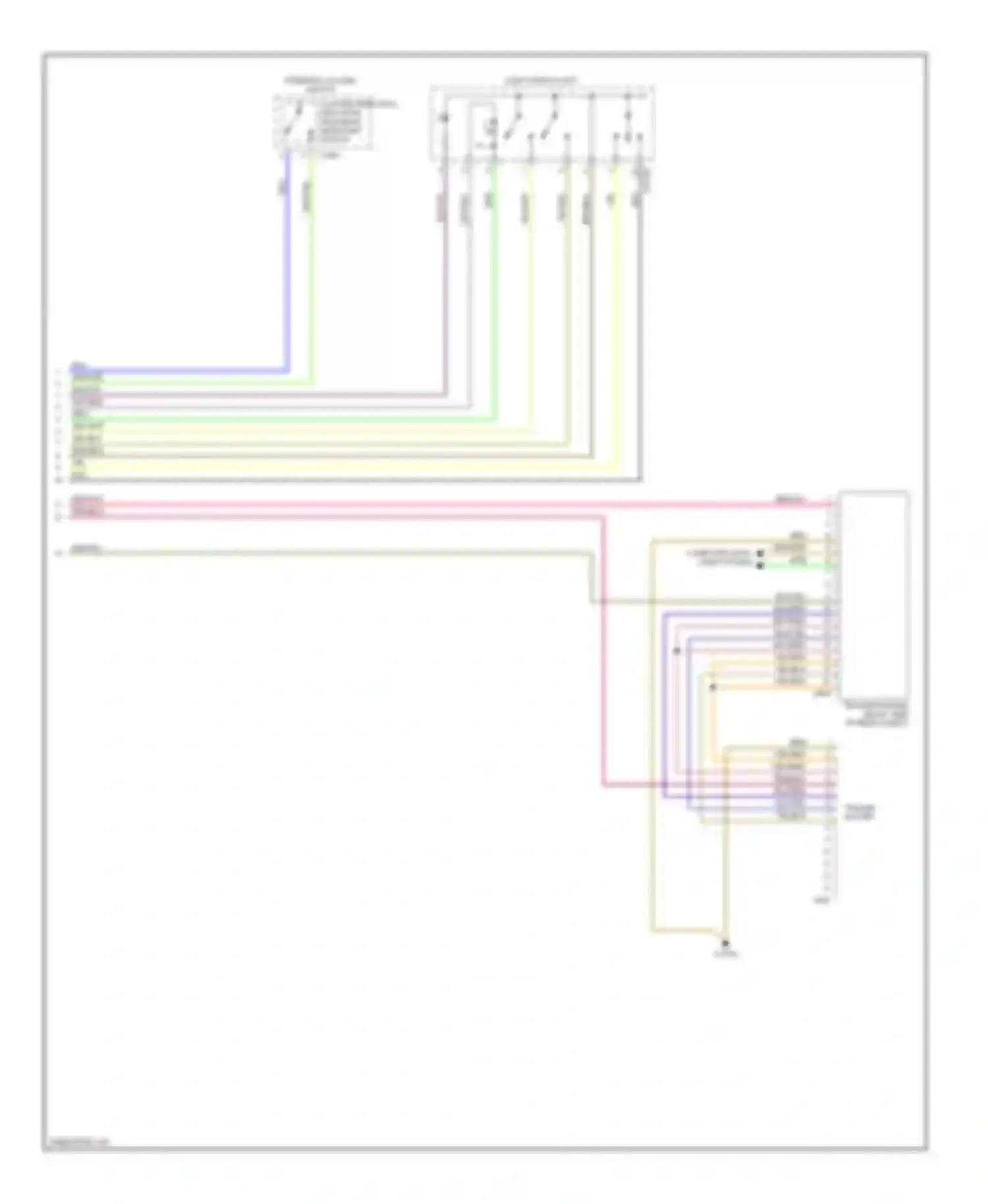 Wiring diagram light switch unit for BMW X5 E70 (2006-2010)