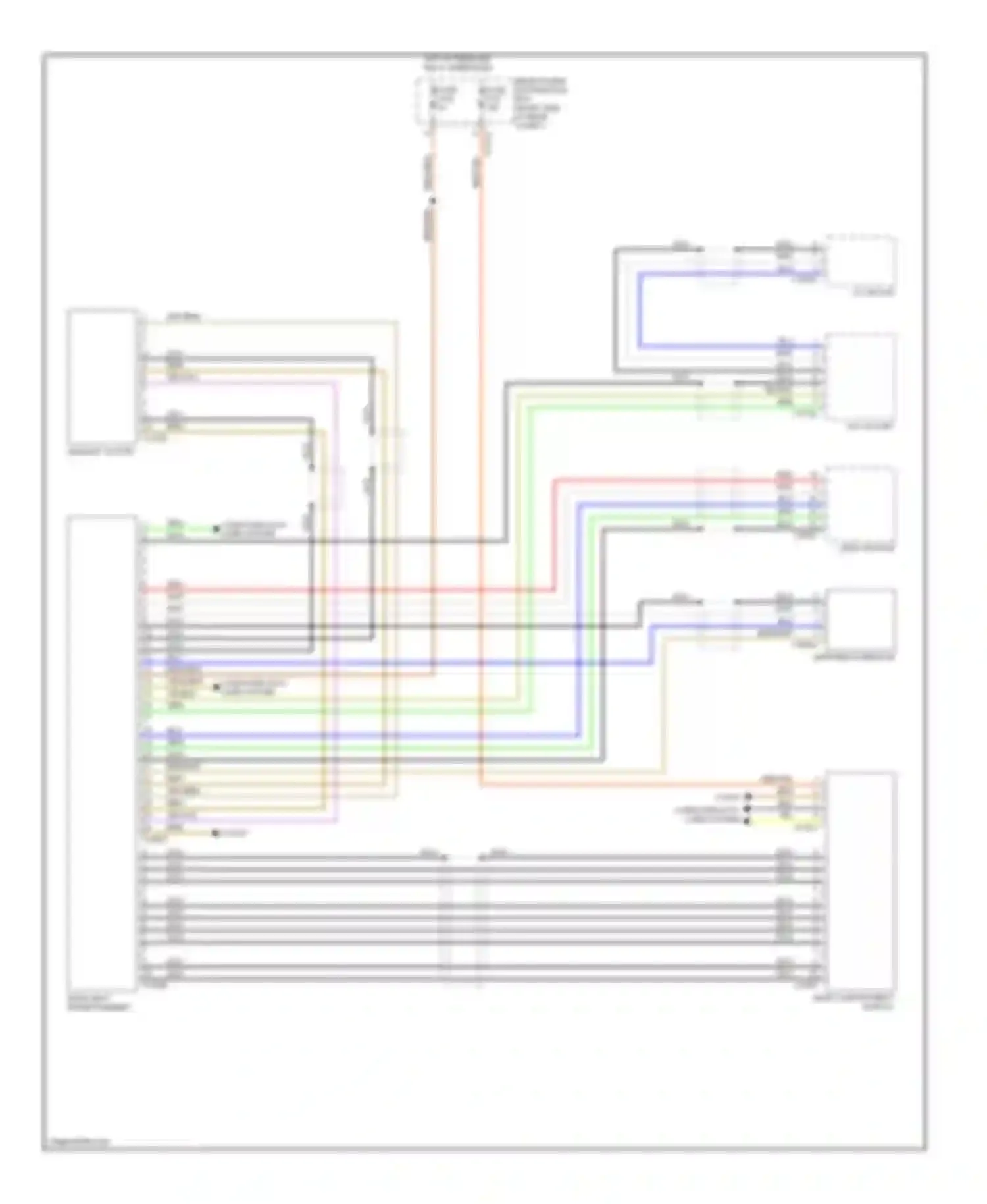 Wiring diagram video module for BMW X5 E70 (2006-2010)