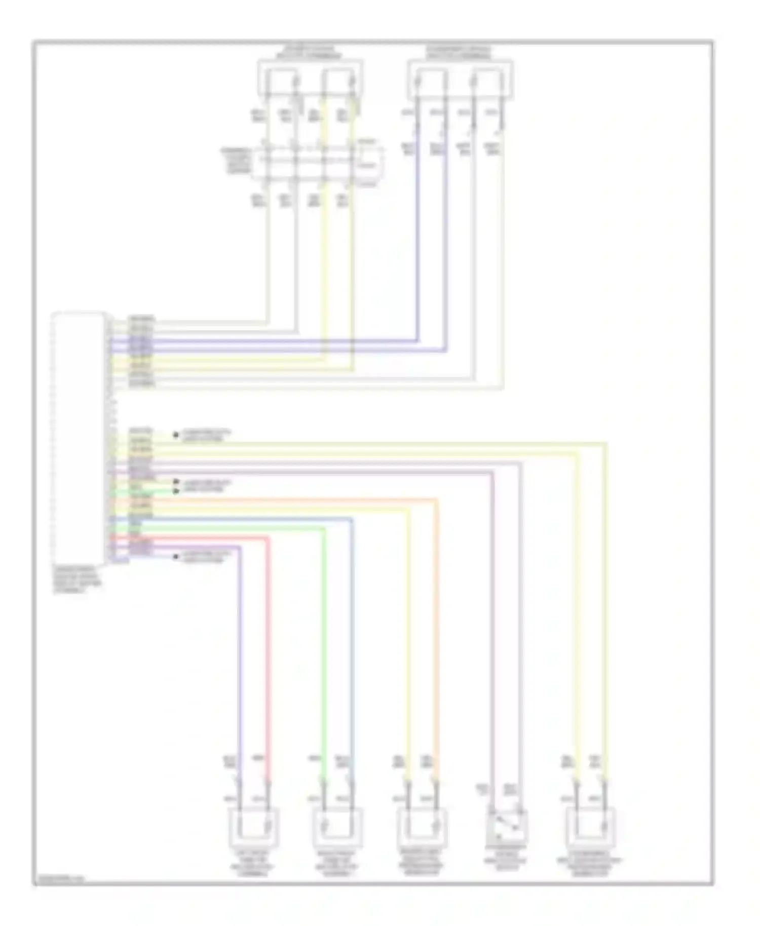 Wiring diagram passenger's air bag inflator assemblies for BMW X5 E70 (2006-2010) (1 of 1)