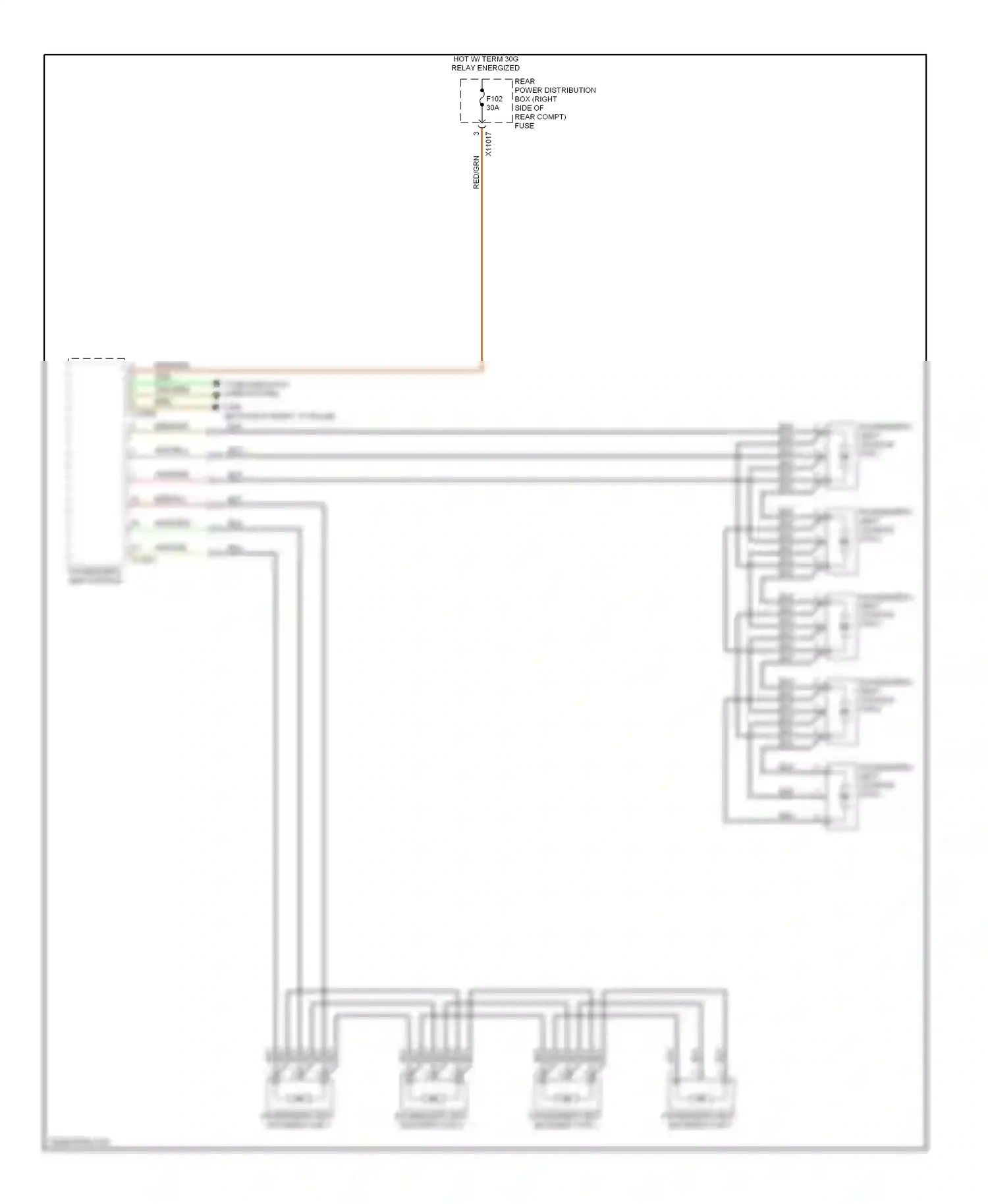 BMW X5 E70 (2006-2010) passenger's seat module wiring diagram  (6 of 6)