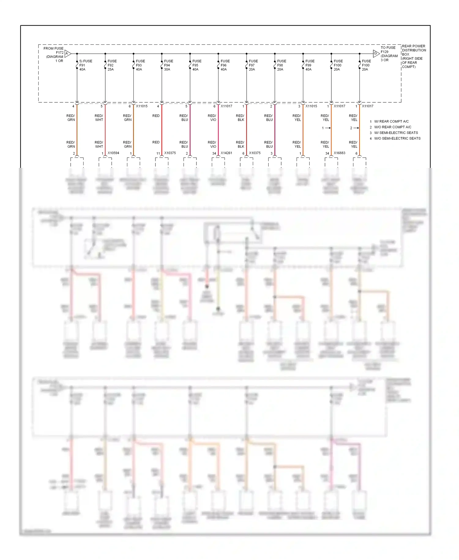 BMW X5 E70 (2006-2010) rear electronic compt ride height display control wiring diagram  (1 of 1)