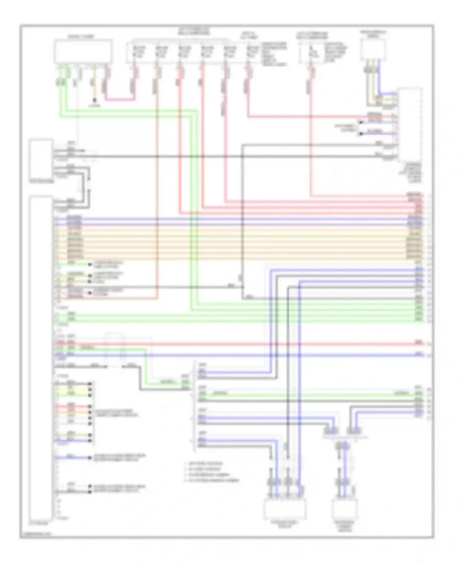 Wiring diagram reversing camera switch for BMW X5 E70 (2006-2010)