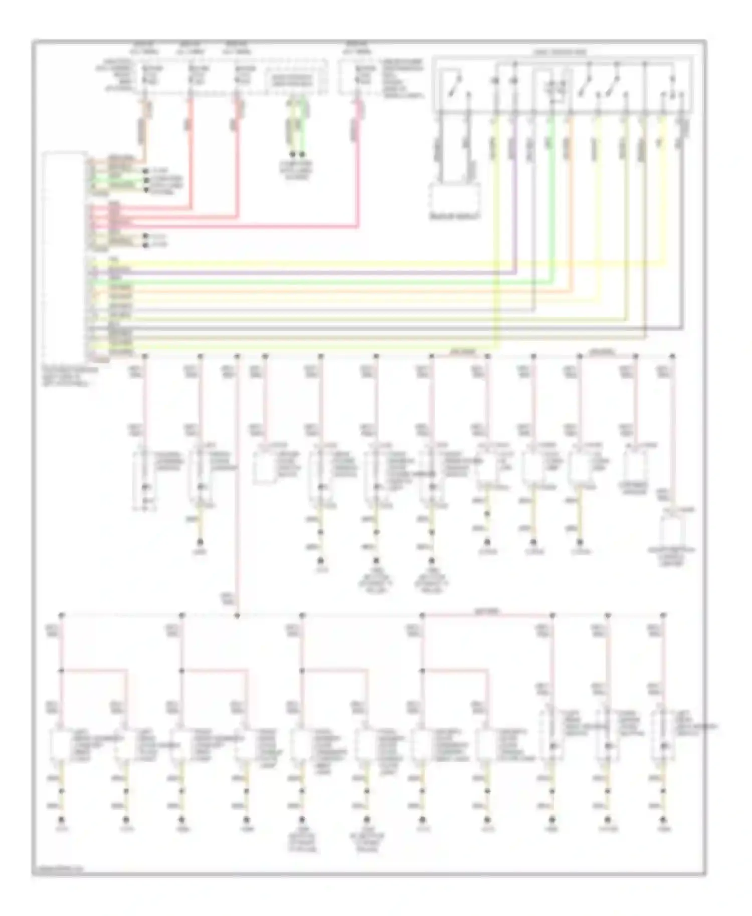 Wiring diagram light switch unit for BMW X5 E70 (2006-2010)
