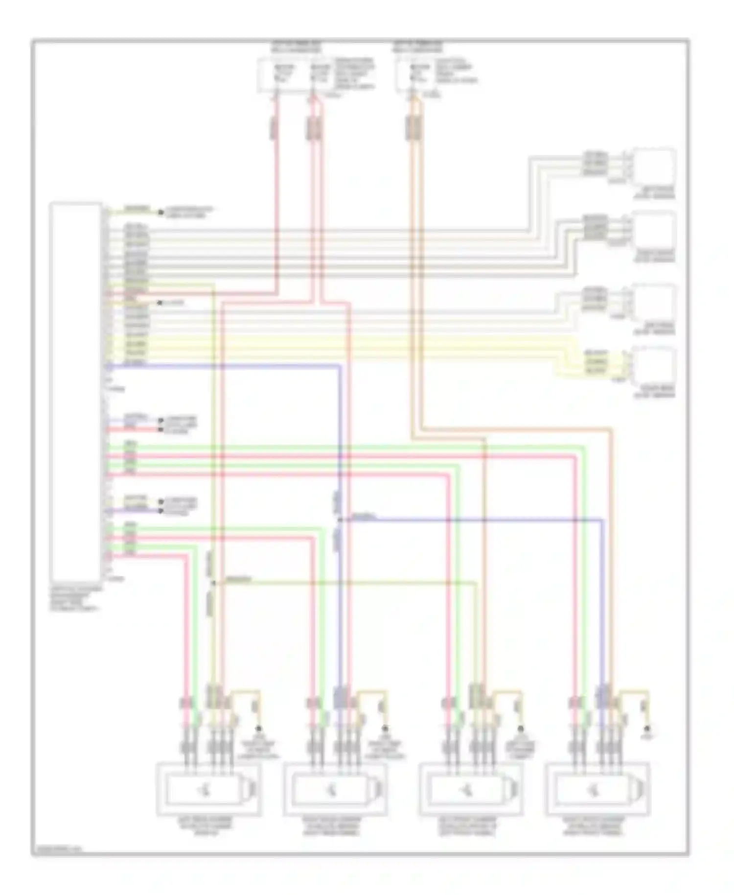 Wiring diagram w/ multi- function seats for BMW X5 E70 (2006-2010)