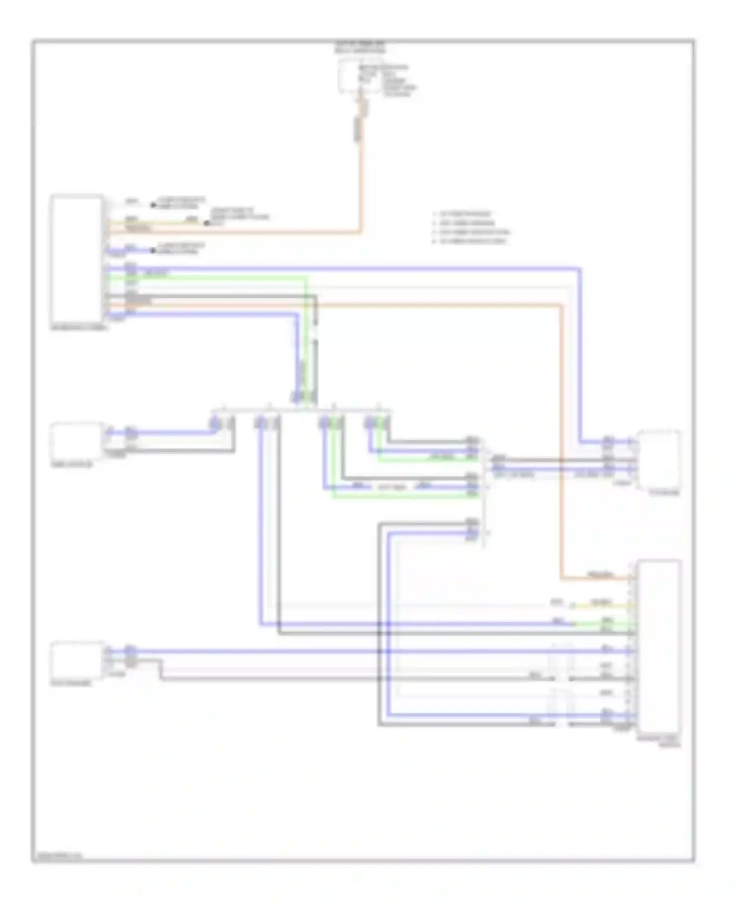 Wiring diagram reversing camera for BMW X5 E70 (2006-2010)
