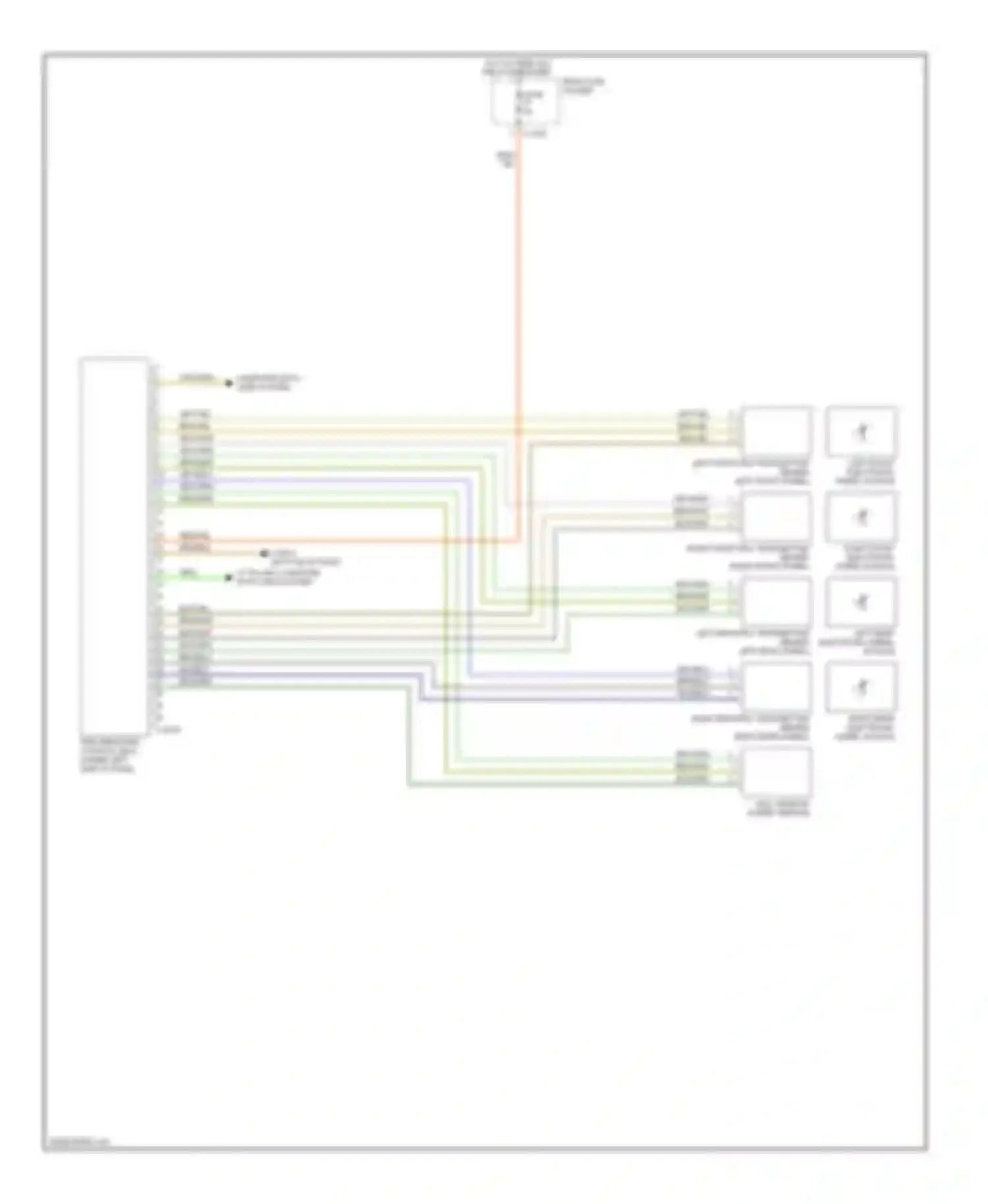 Wiring diagram left front electronic wheel module for BMW X5 E70 (2006-2010)