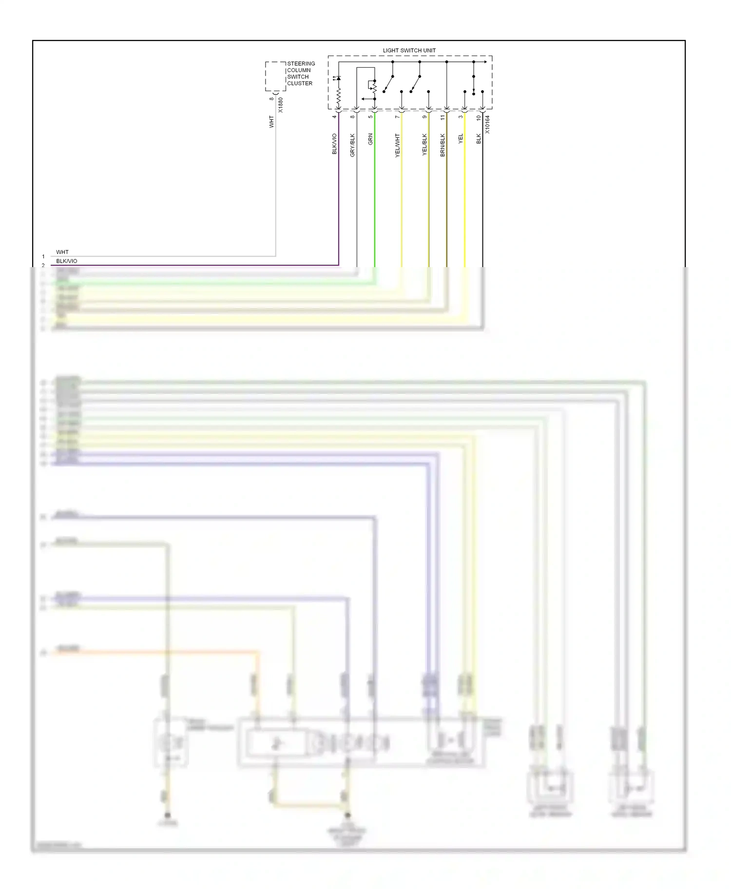BMW X5 E70 (2006-2010) right inner taillight wiring diagram  (5 of 5)