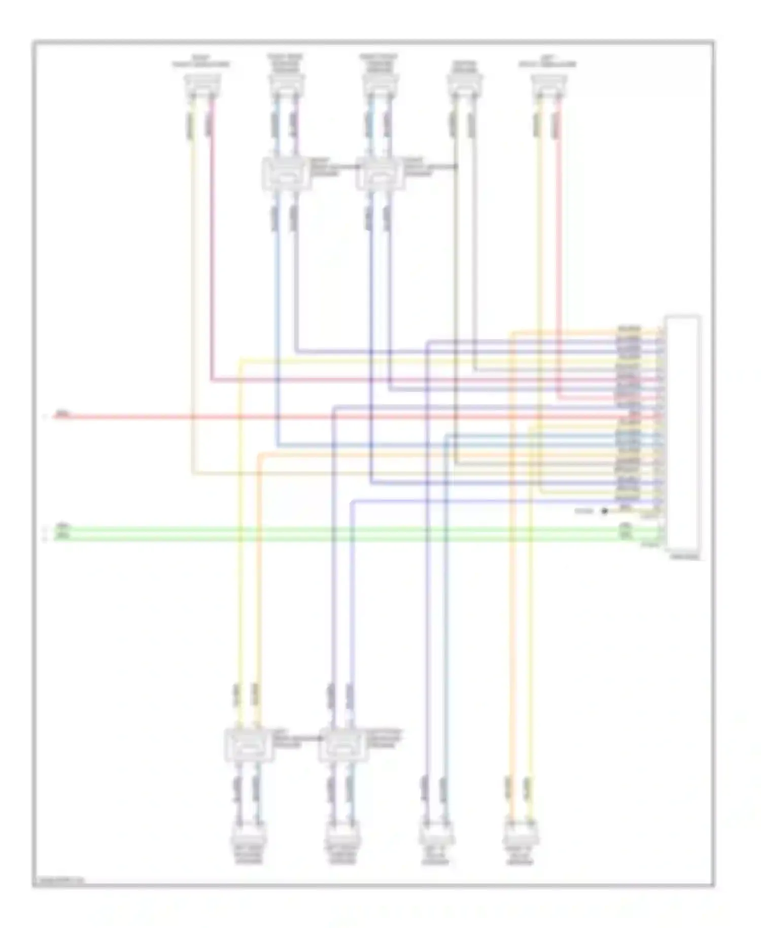 Wiring diagram right rear mid-range speaker for BMW X5 E70 (2006-2010) (4 of 6)