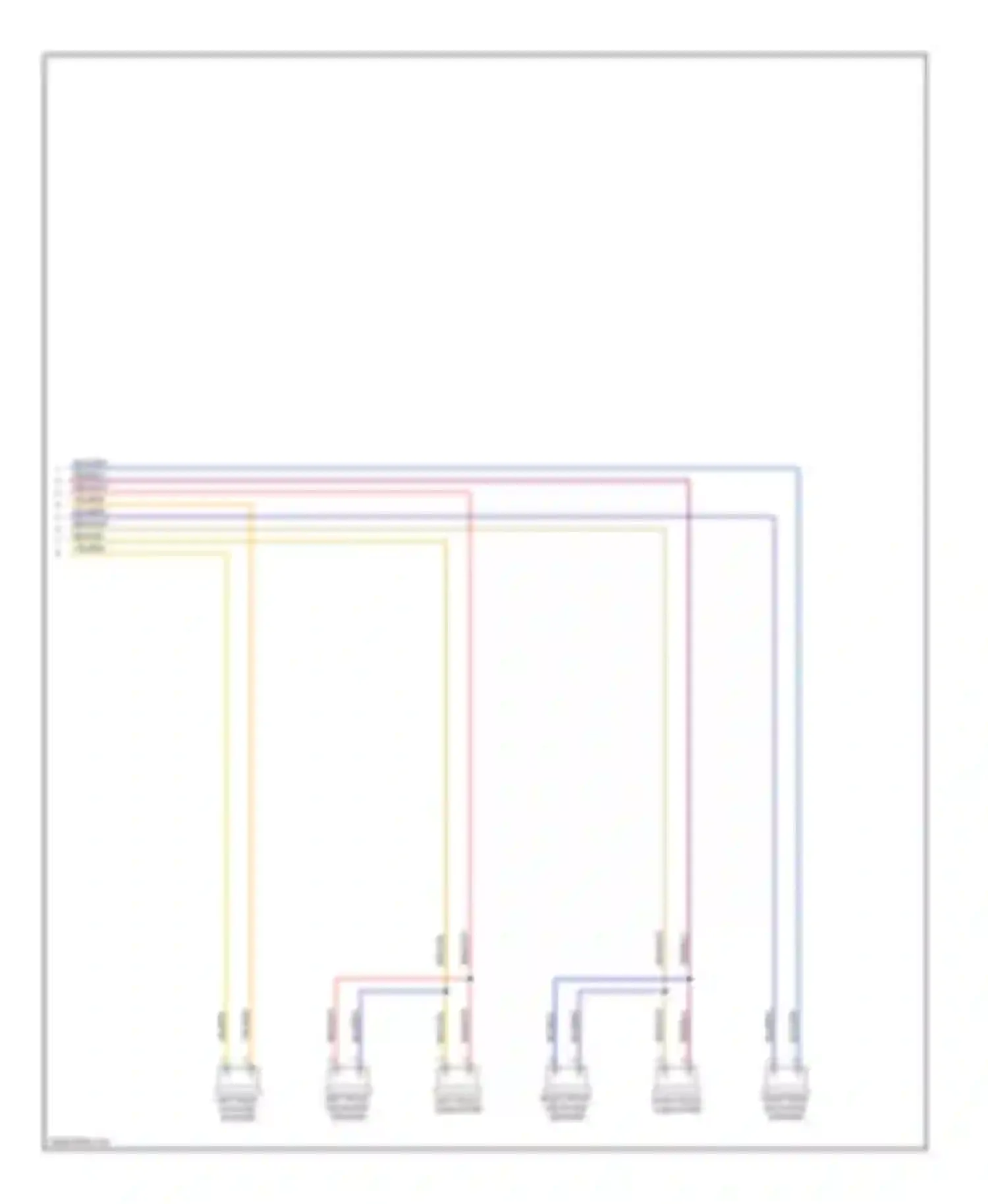 Wiring diagram left rear hi-range speaker for BMW X5 E70 (2006-2010)
