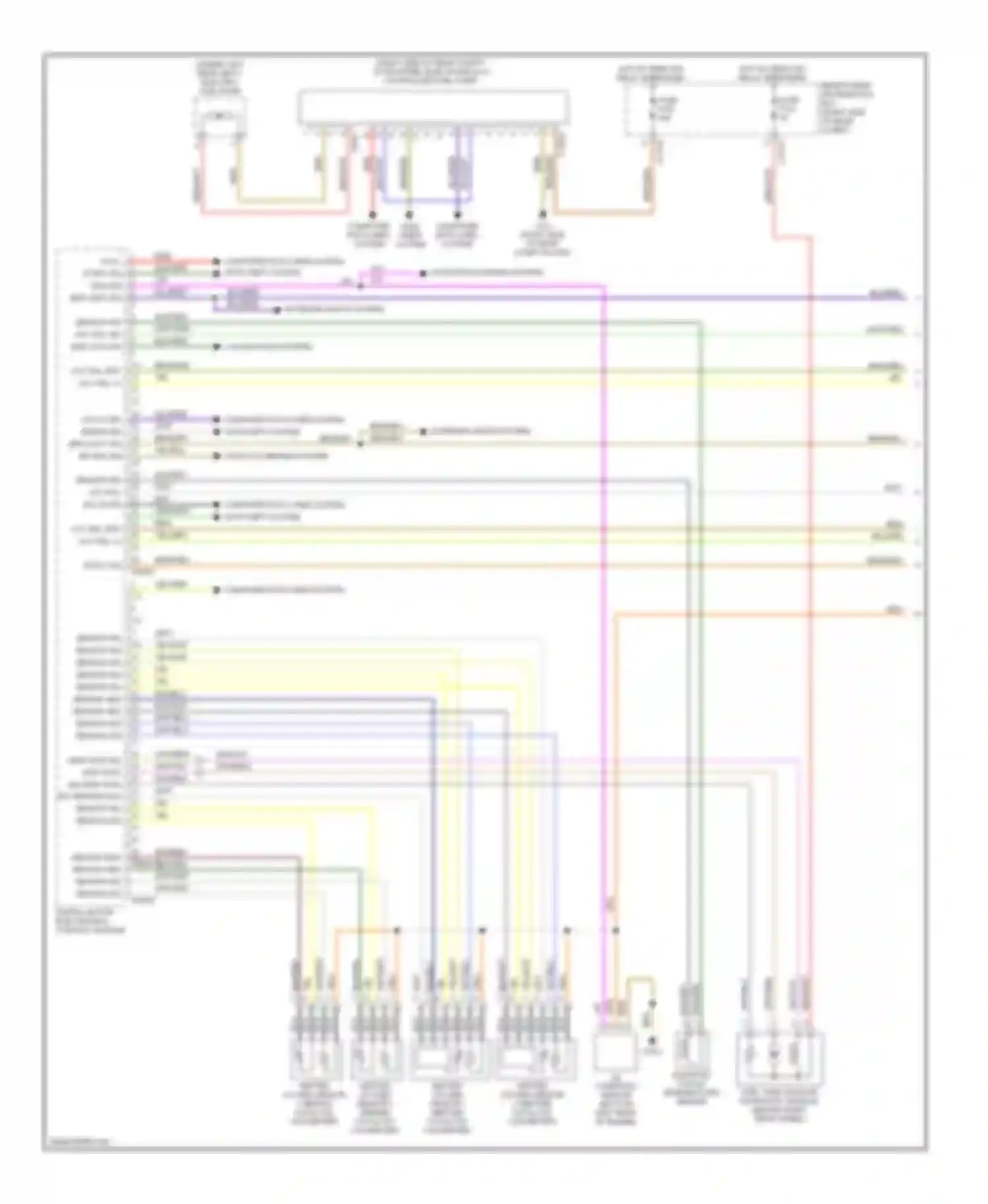Wiring diagram computer anti- data lines theft system system for BMW X5 E70 (2006-2010)