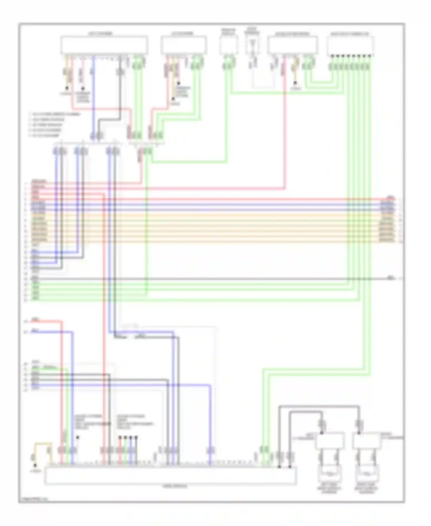 Wiring diagram head-up display for BMW X5 E70 (2006-2010)