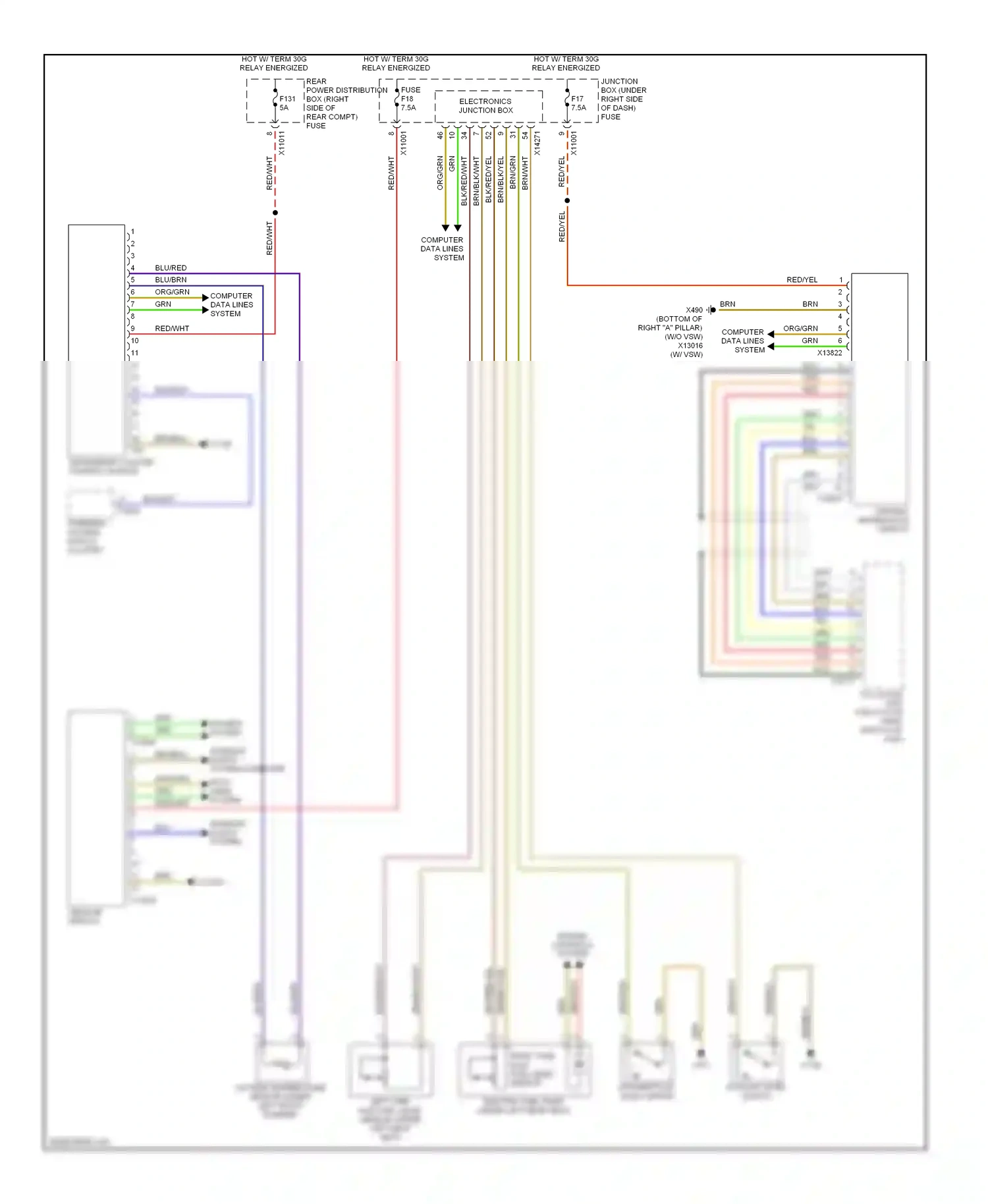 BMW X5 E70 (2006-2010) sounds system wiring diagram  (1 of 1)