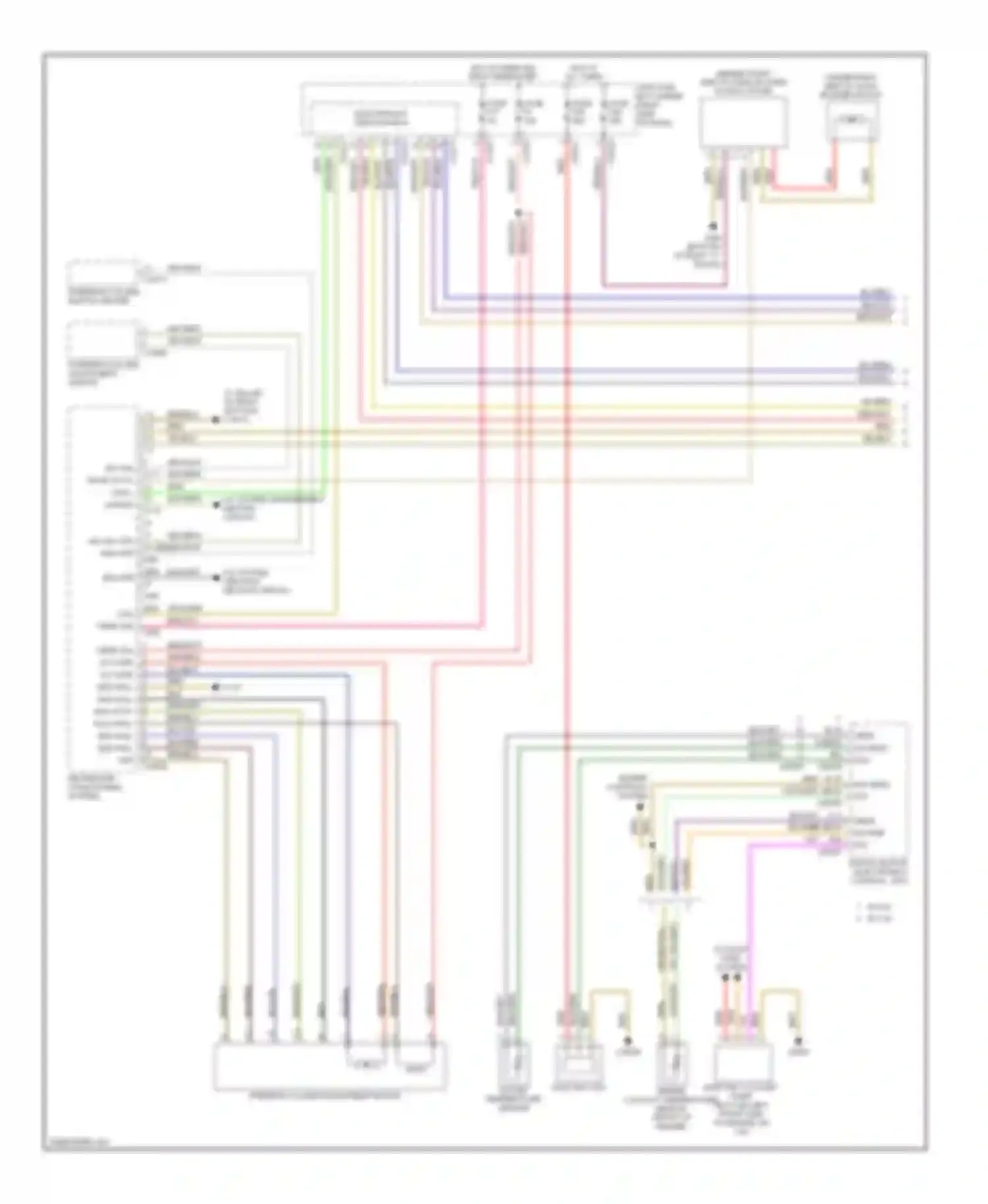 Wiring diagram steering column adjustment switch for BMW X5 E70 (2006-2010) (1 of 4)