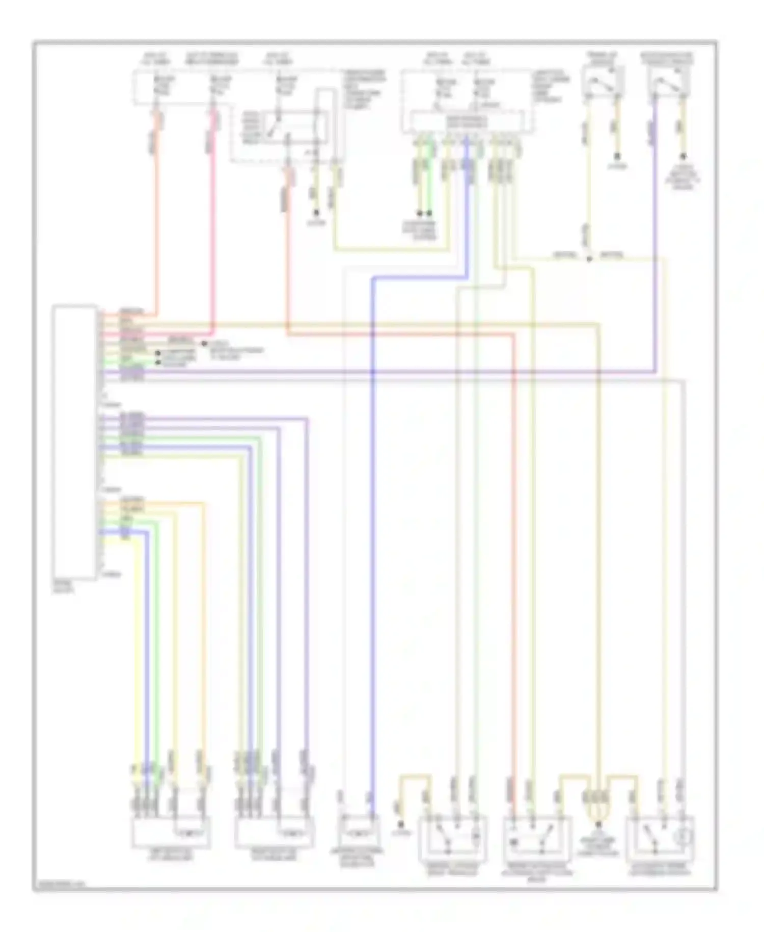 Wiring diagram left boot lid lift drive unit for BMW X5 E70 (2006-2010)