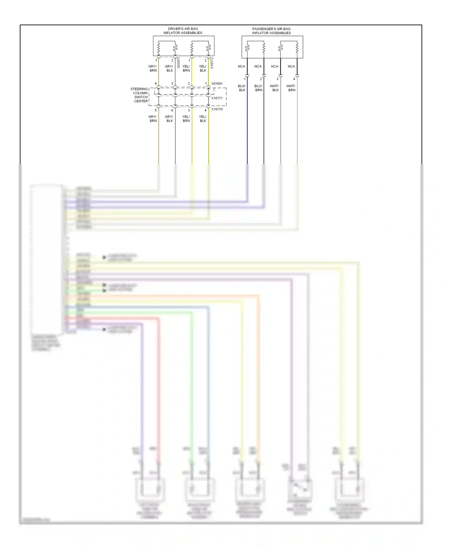 BMW X5 E70 (2006-2010) wht/blu wiring diagram  (32 of 33)