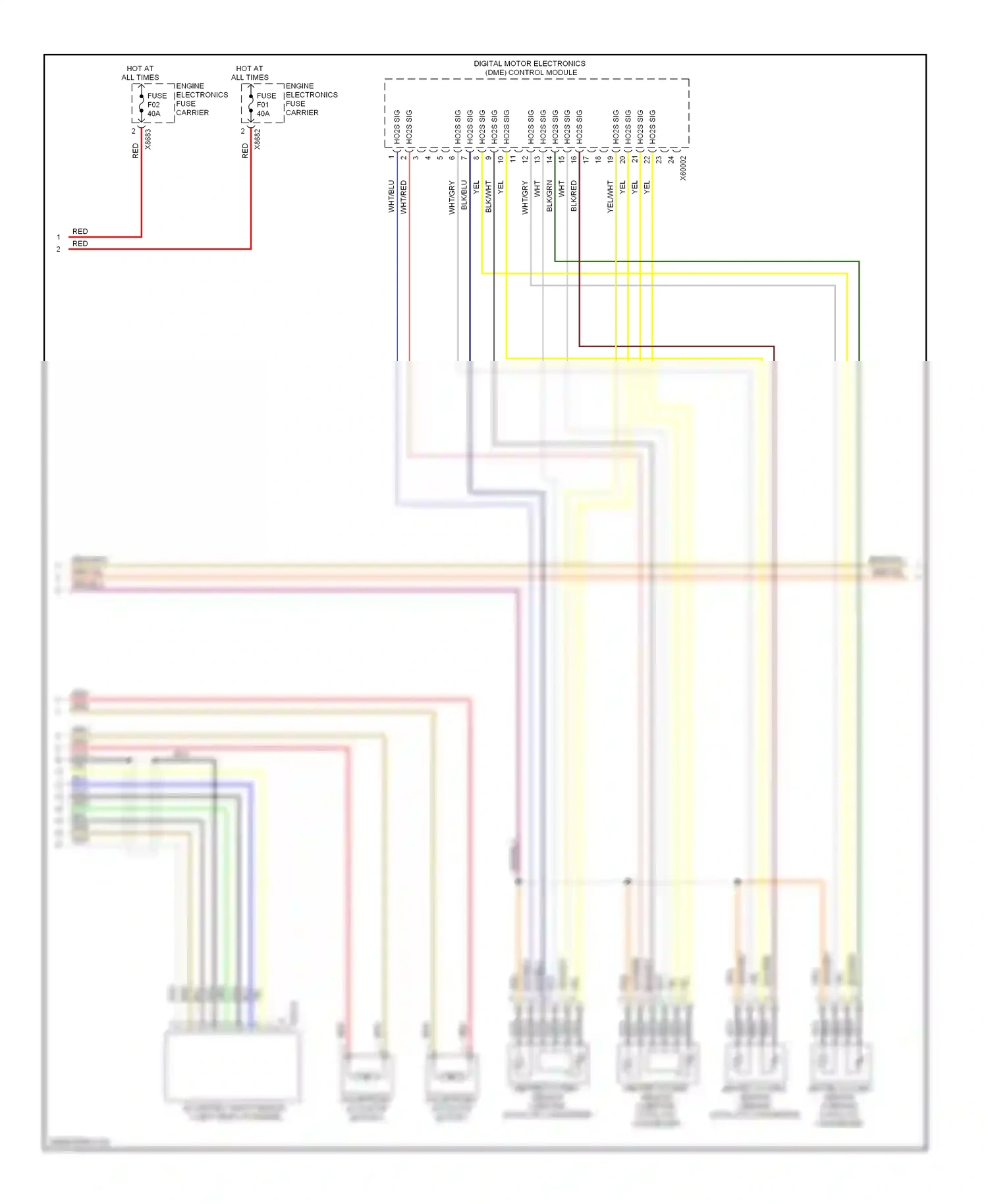 BMW X5 E70 (2006-2010) wht/blu wiring diagram  (19 of 33)