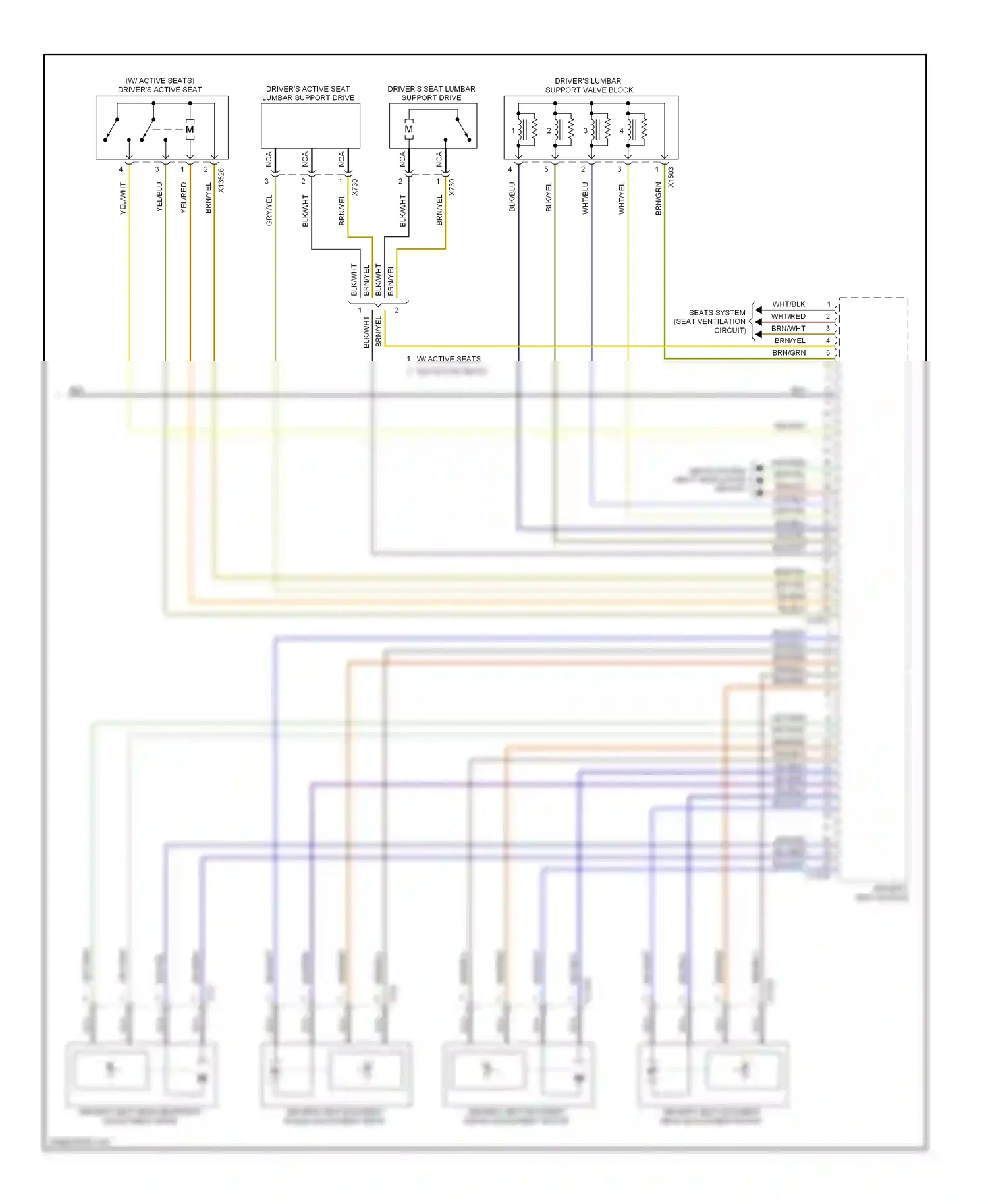 BMW X5 E70 (2006-2010) wht/blu wiring diagram  (22 of 33)