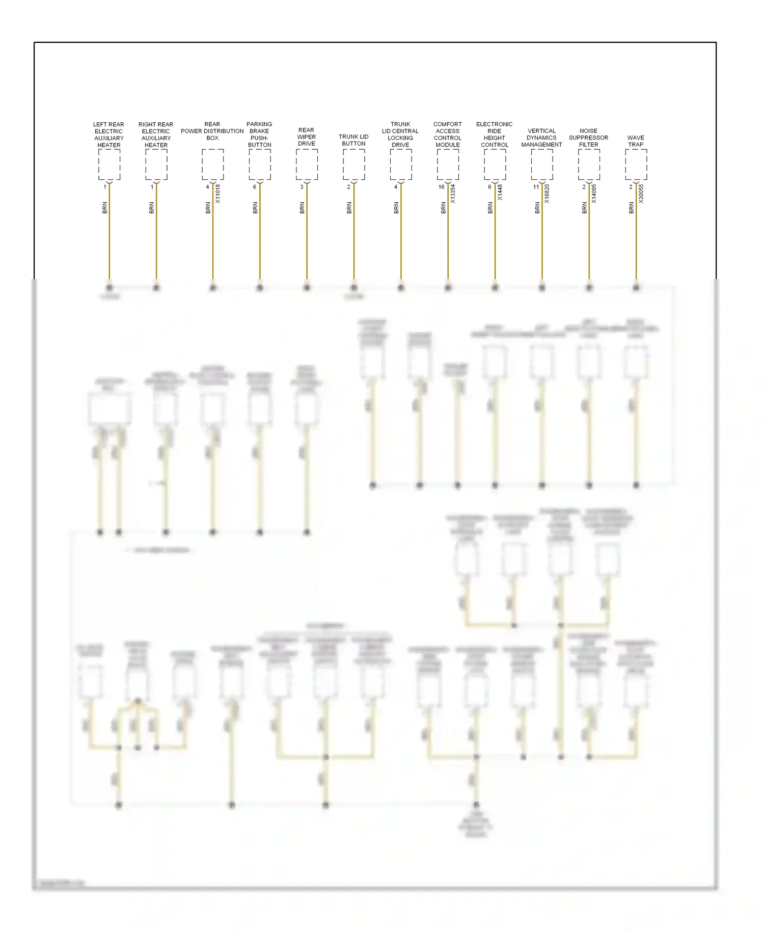 BMW X5 E70 (2006-2010) w/o memory wiring diagram  (2 of 2)