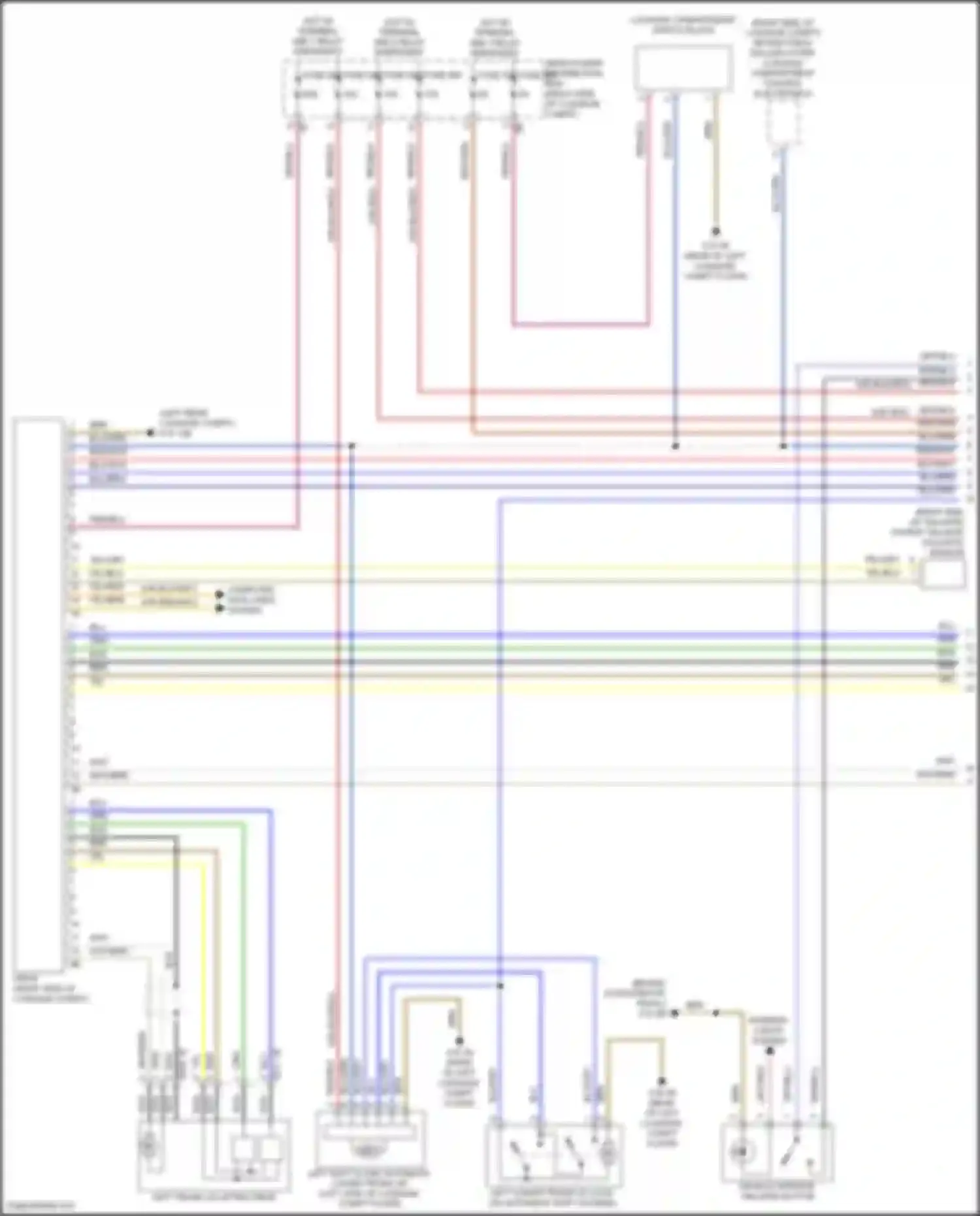 X5 BMW G05 facelift (2023-2024): Trunk & fuel door release circuit (1 of 3)