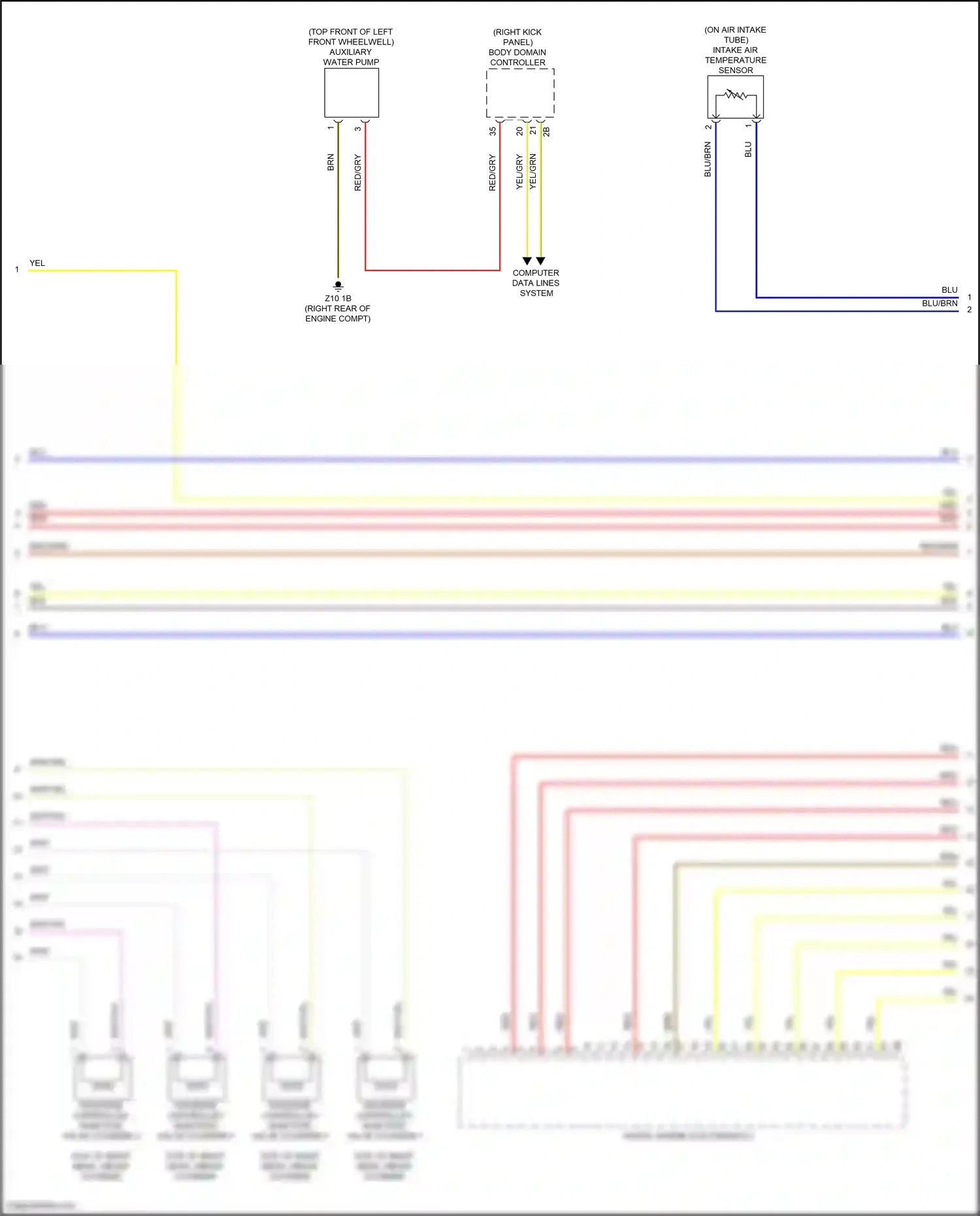 Wiring diagram body domain controller for BMW X5 G05 facelift (2023-2024) (45 of 45)