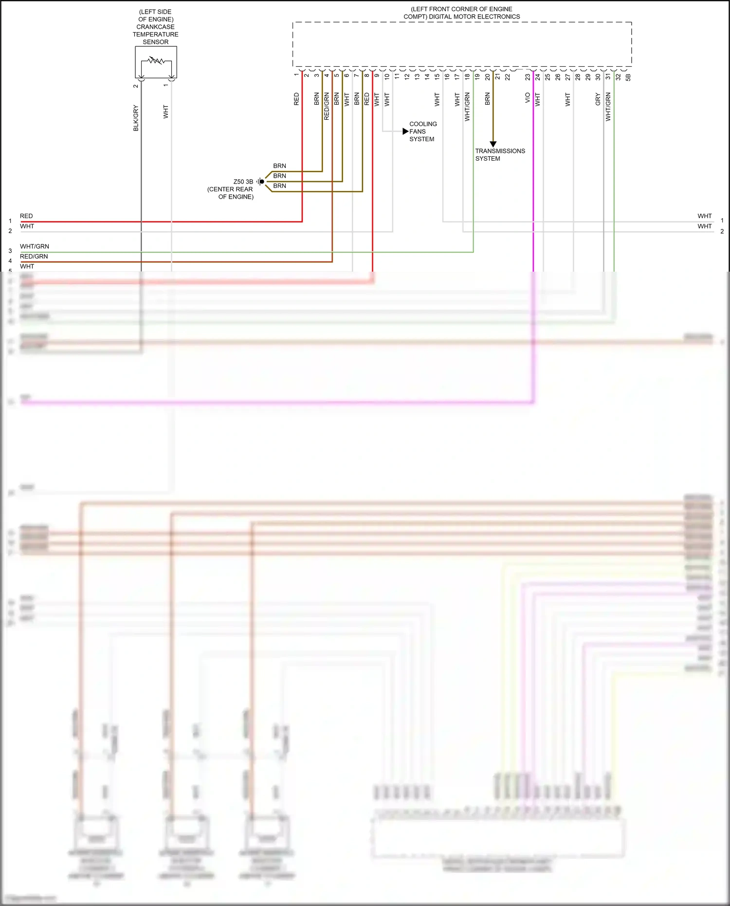 Wiring diagram crankcase temperature sensor for BMW X5 G05 facelift (2023-2024) (4 of 4)