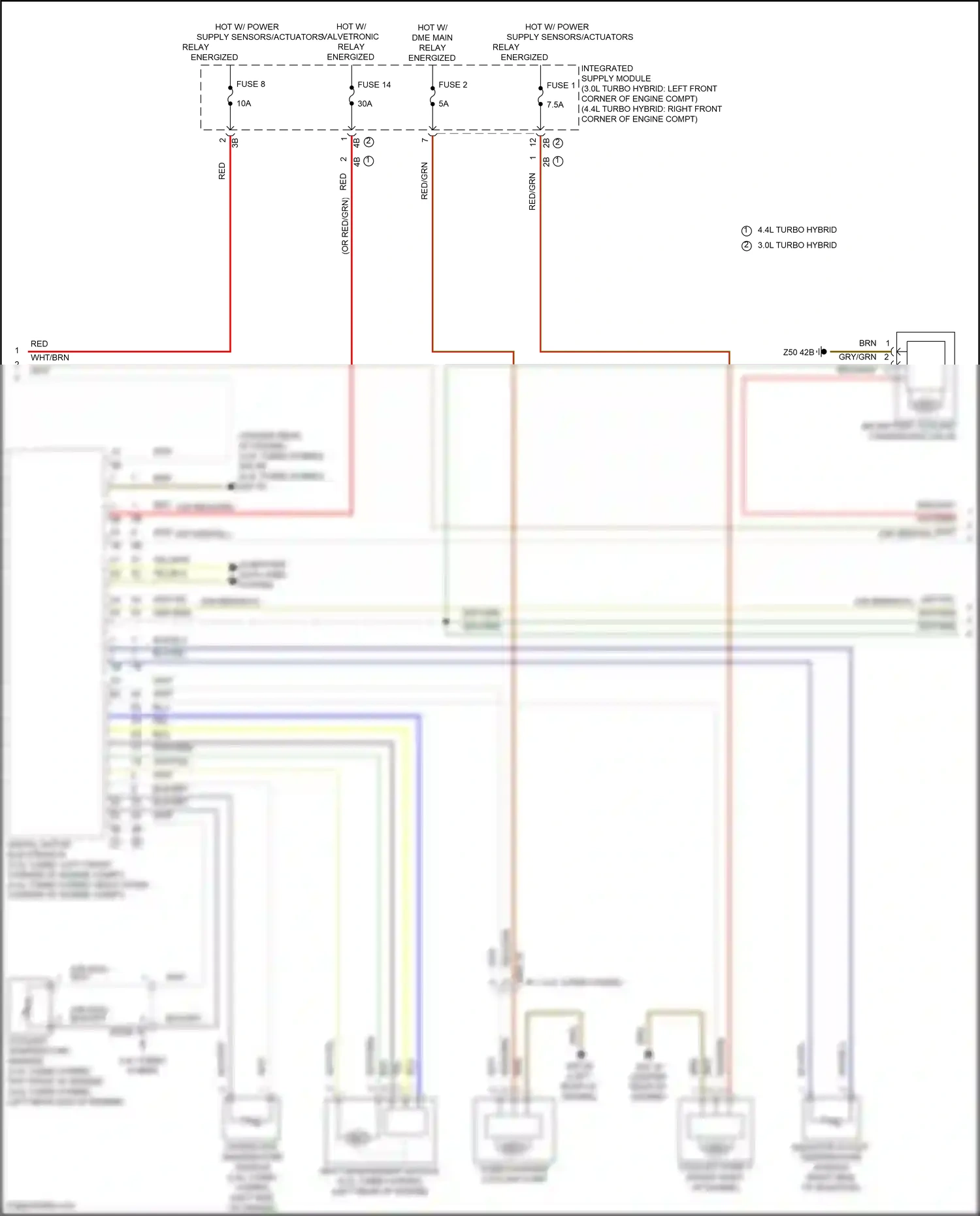 Wiring diagram digital motor electronics for BMW X5 G05 facelift (2023-2024) (3 of 19)