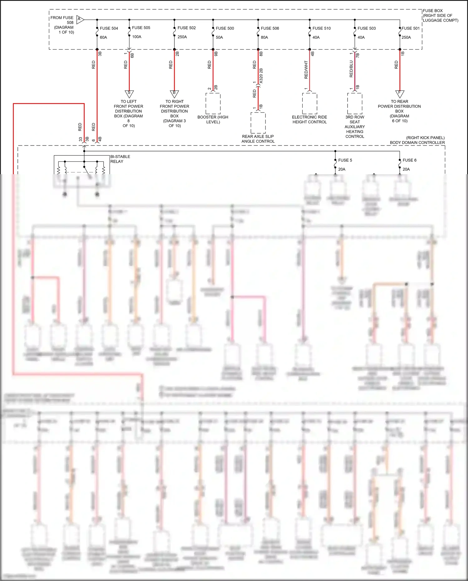 Wiring diagram display group for BMW X5 G05 facelift (2023-2024) (5 of 8)