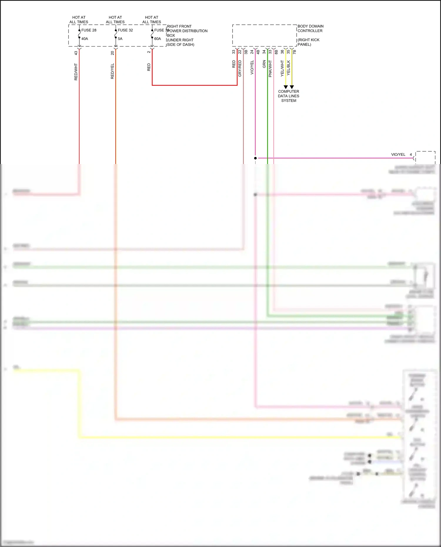 Wiring diagram dtc button for BMW X5 G05 facelift (2023-2024) (1 of 1)