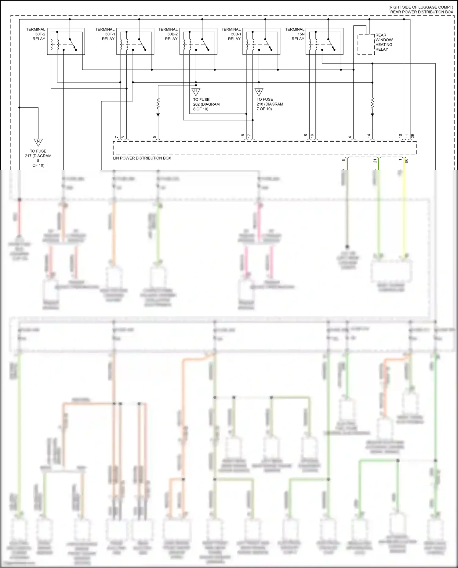 Wiring diagram front radar sensor for BMW X5 G05 facelift (2023-2024) (5 of 5)