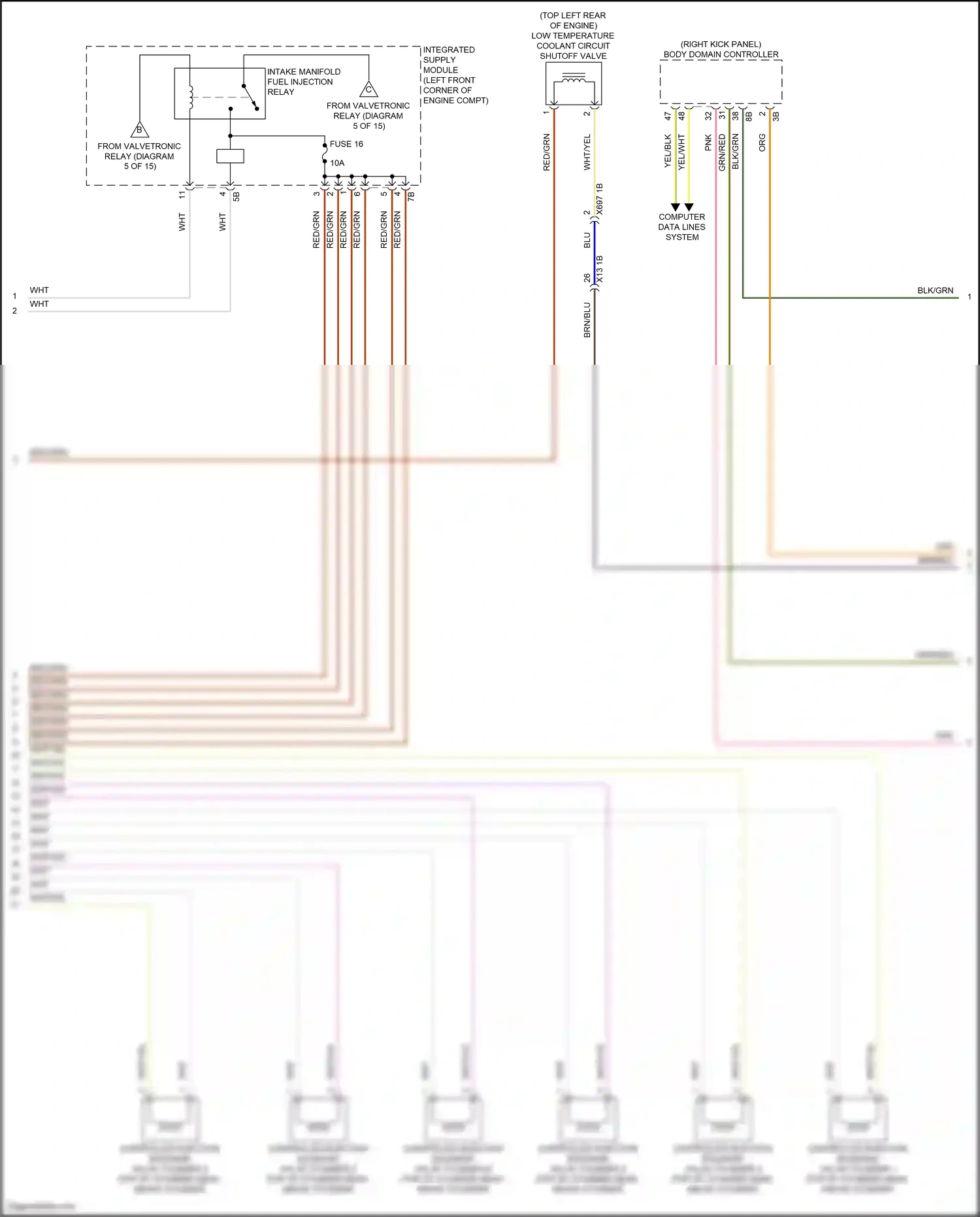 Wiring diagram integrated supply module for BMW X5 G05 facelift (2023-2024) (9 of 10)