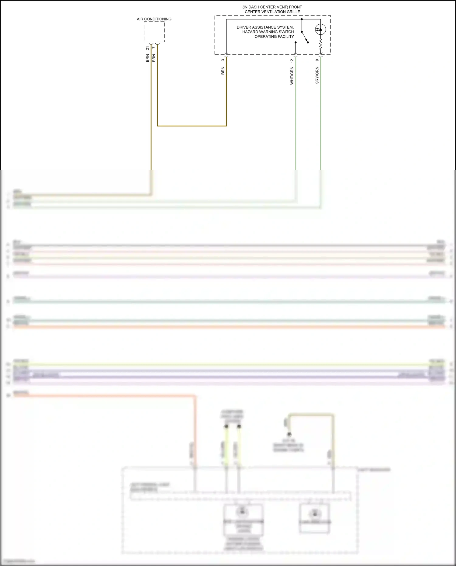Wiring diagram left frontal light electronics for BMW X5 G05 facelift (2023-2024) (1 of 2)