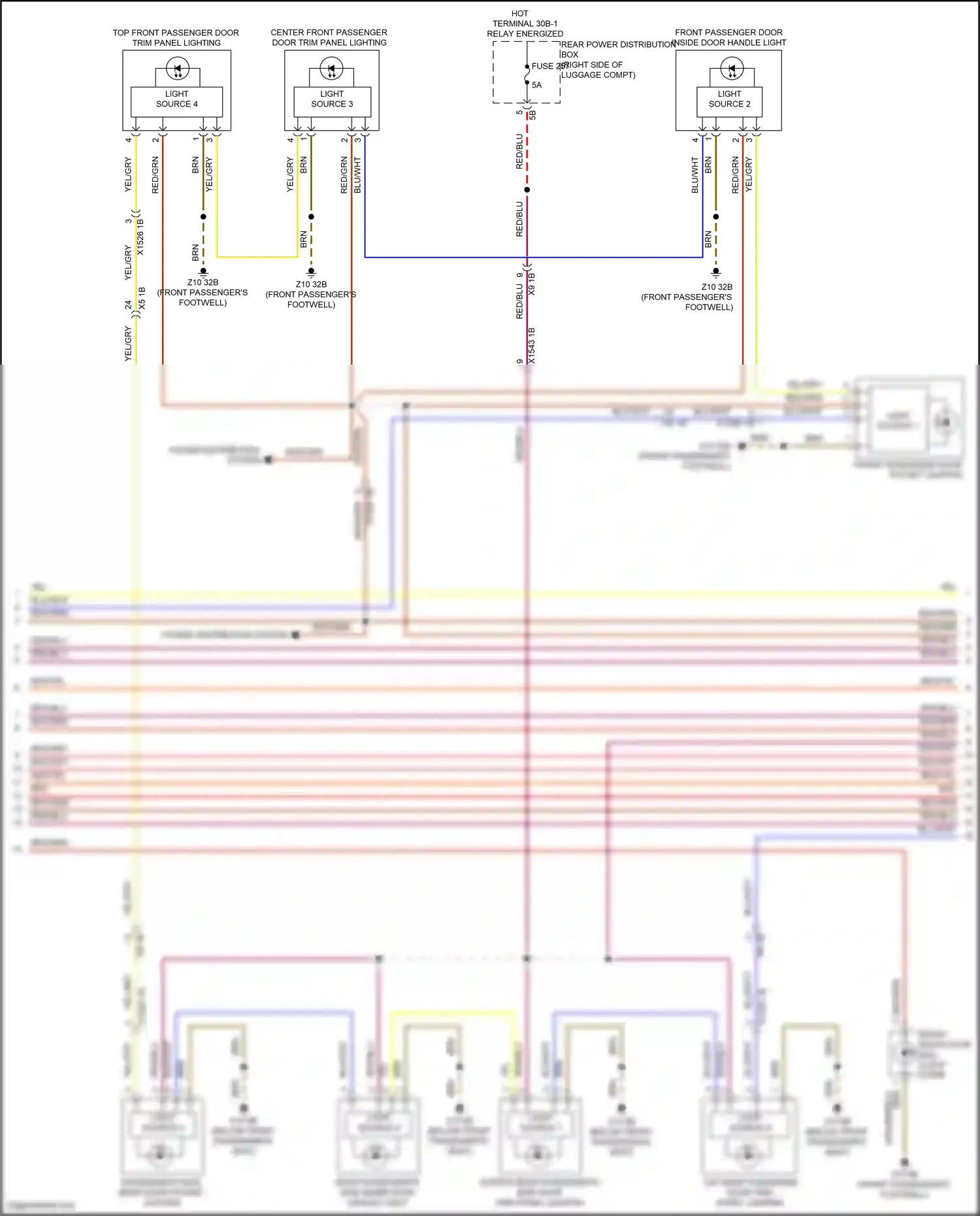 Wiring diagram light source 4 for BMW X5 G05 facelift (2023-2024) (1 of 3)