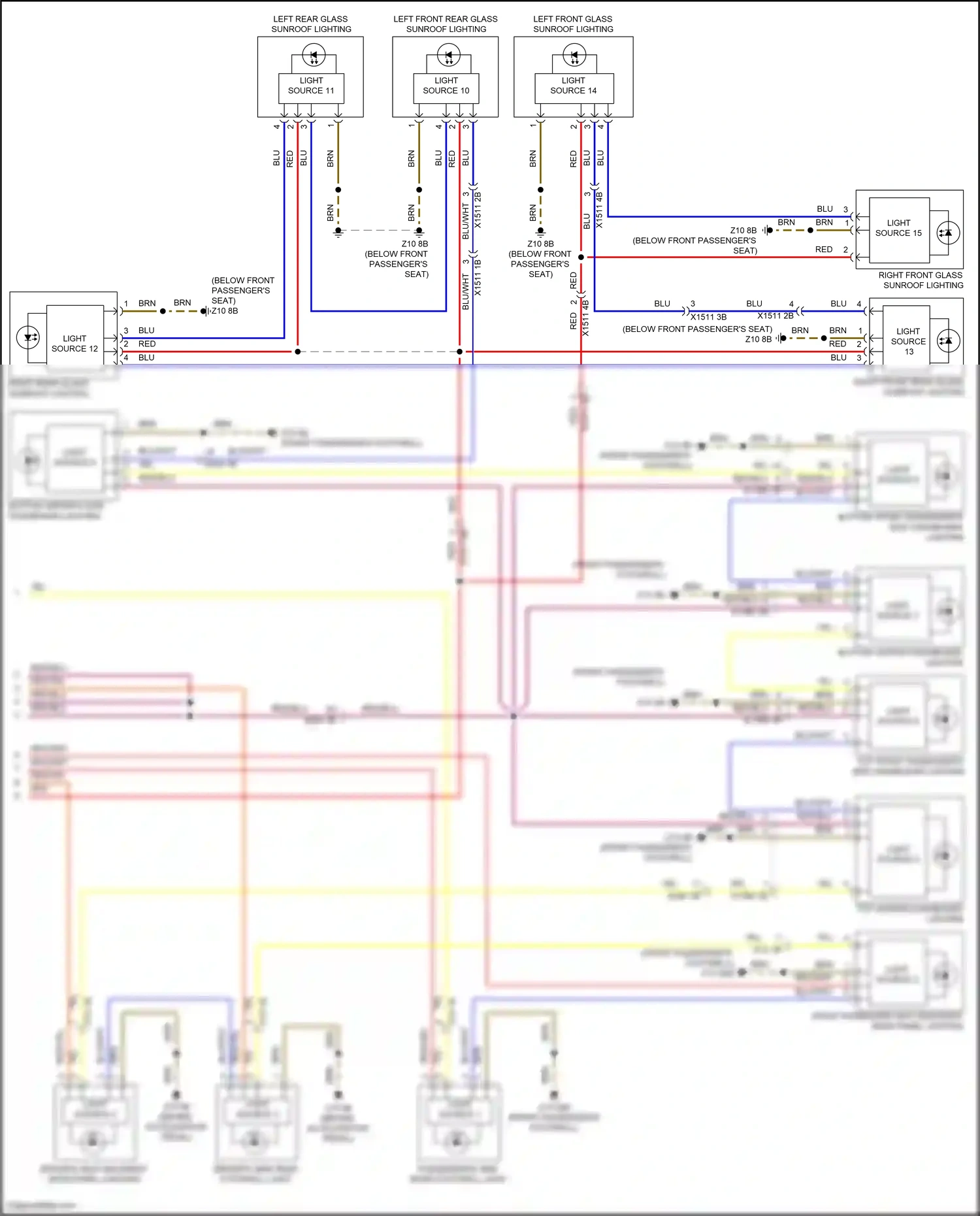 Wiring diagram light source 4 for BMW X5 G05 facelift (2023-2024) (3 of 3)