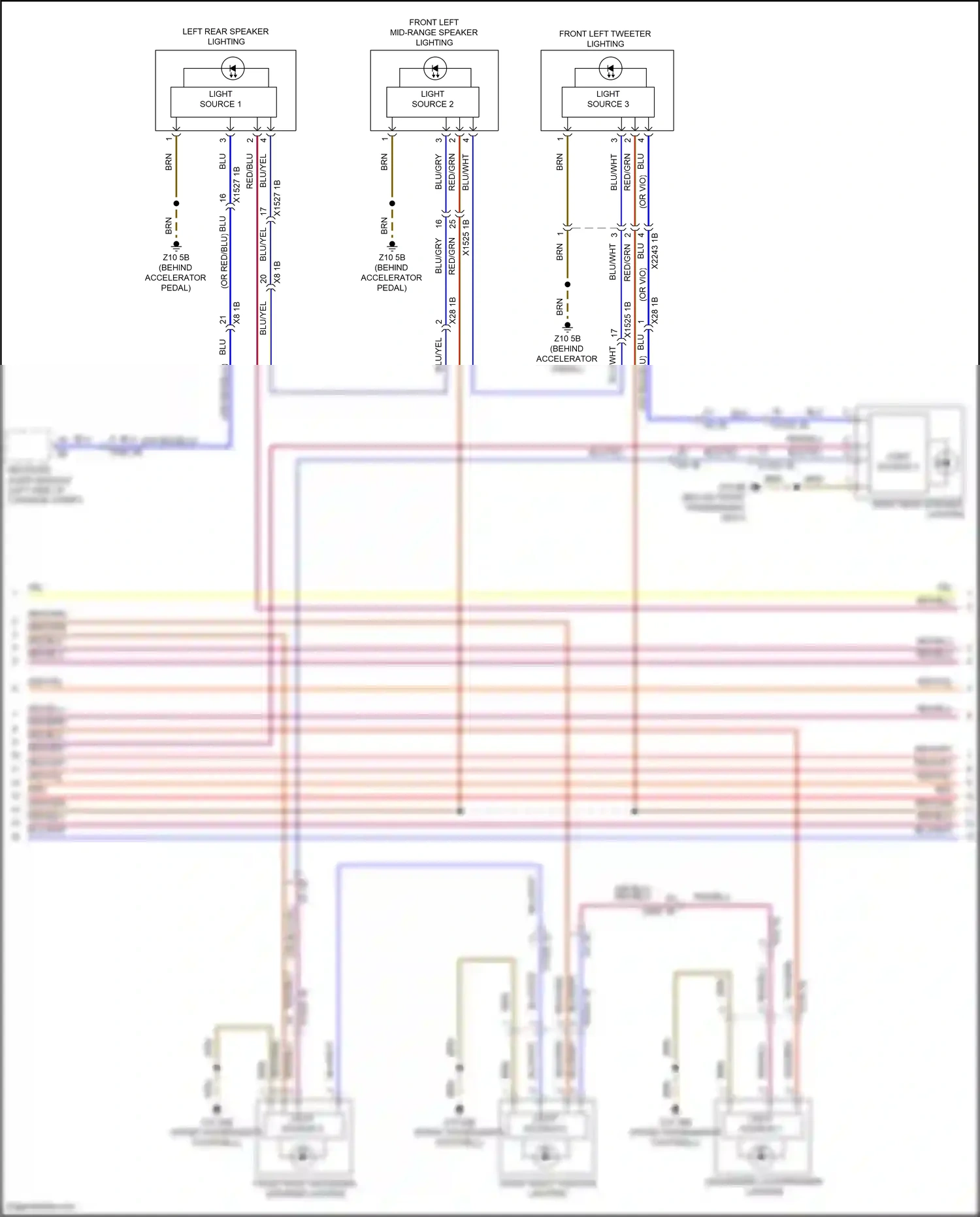 Wiring diagram light source 4 for BMW X5 G05 facelift (2023-2024) (2 of 3)