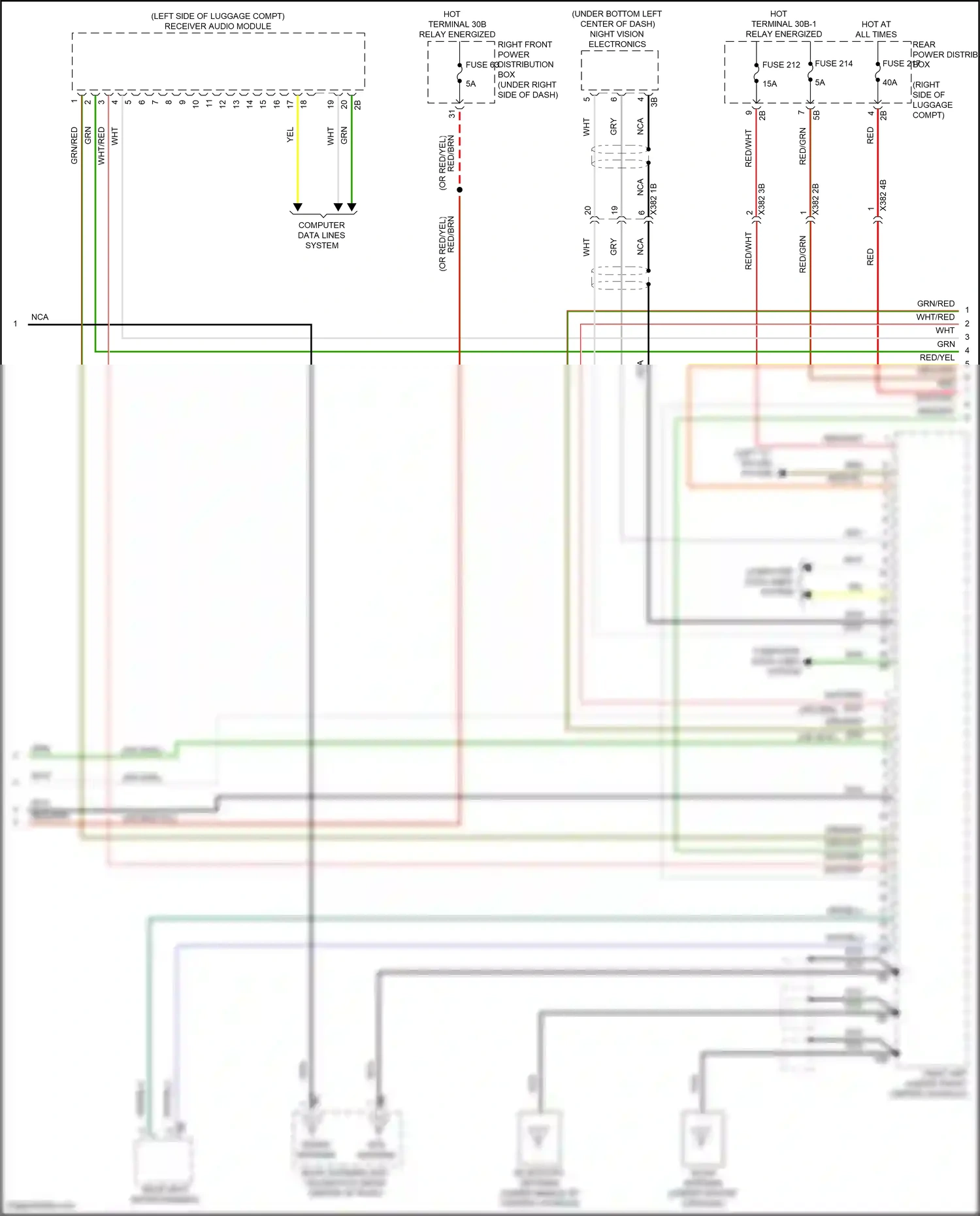 Wiring diagram night vision electronics for BMW X5 G05 facelift (2023-2024) (4 of 10)