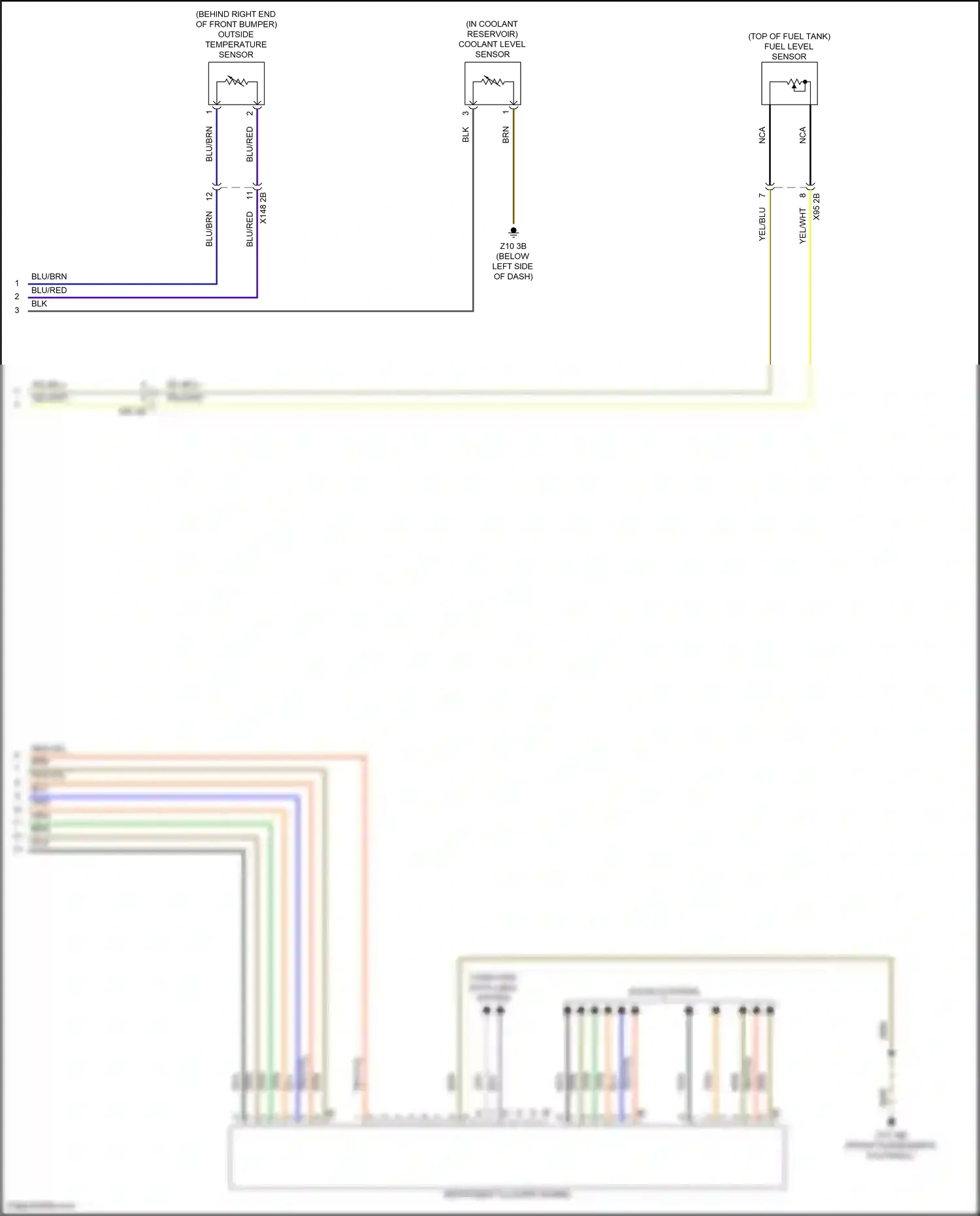 Wiring diagram outside temperature sensor for BMW X5 G05 facelift (2023-2024) (3 of 4)